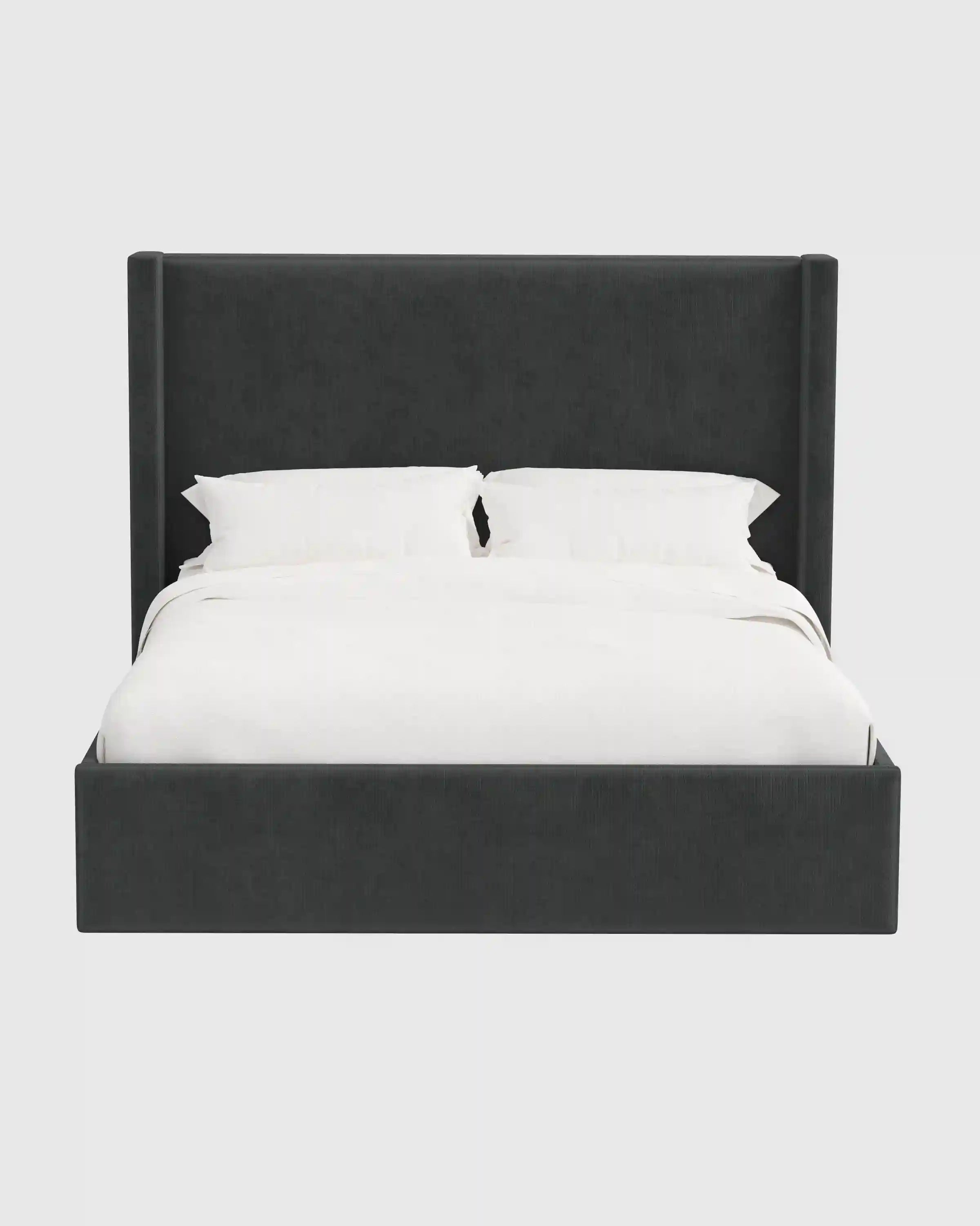 Wingback Bed in Performance Velvet
