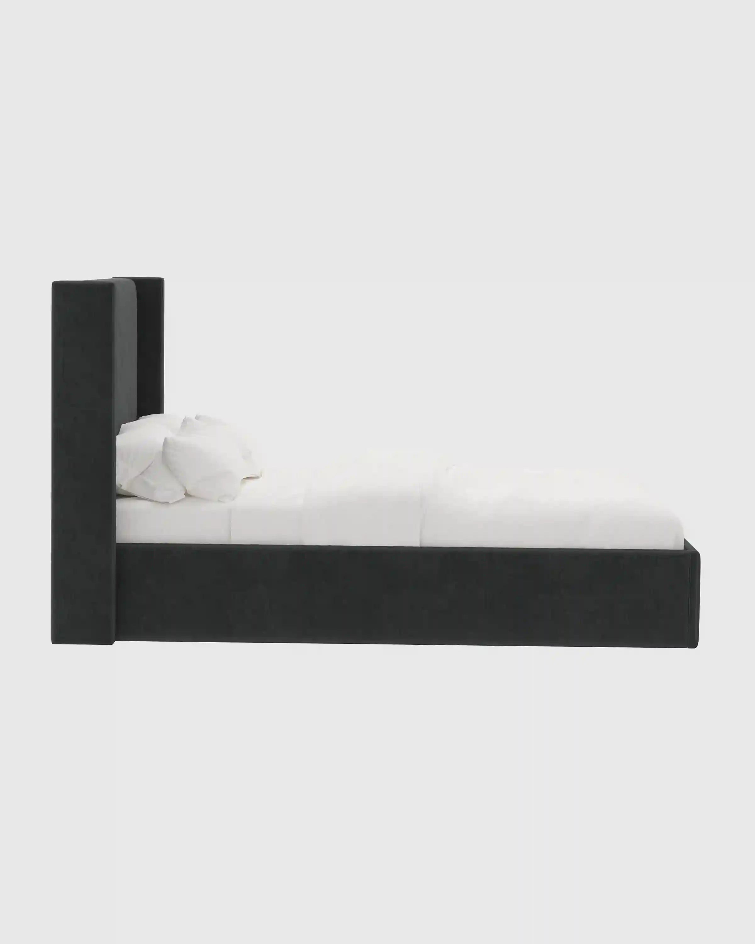 Wingback Bed in Performance Velvet