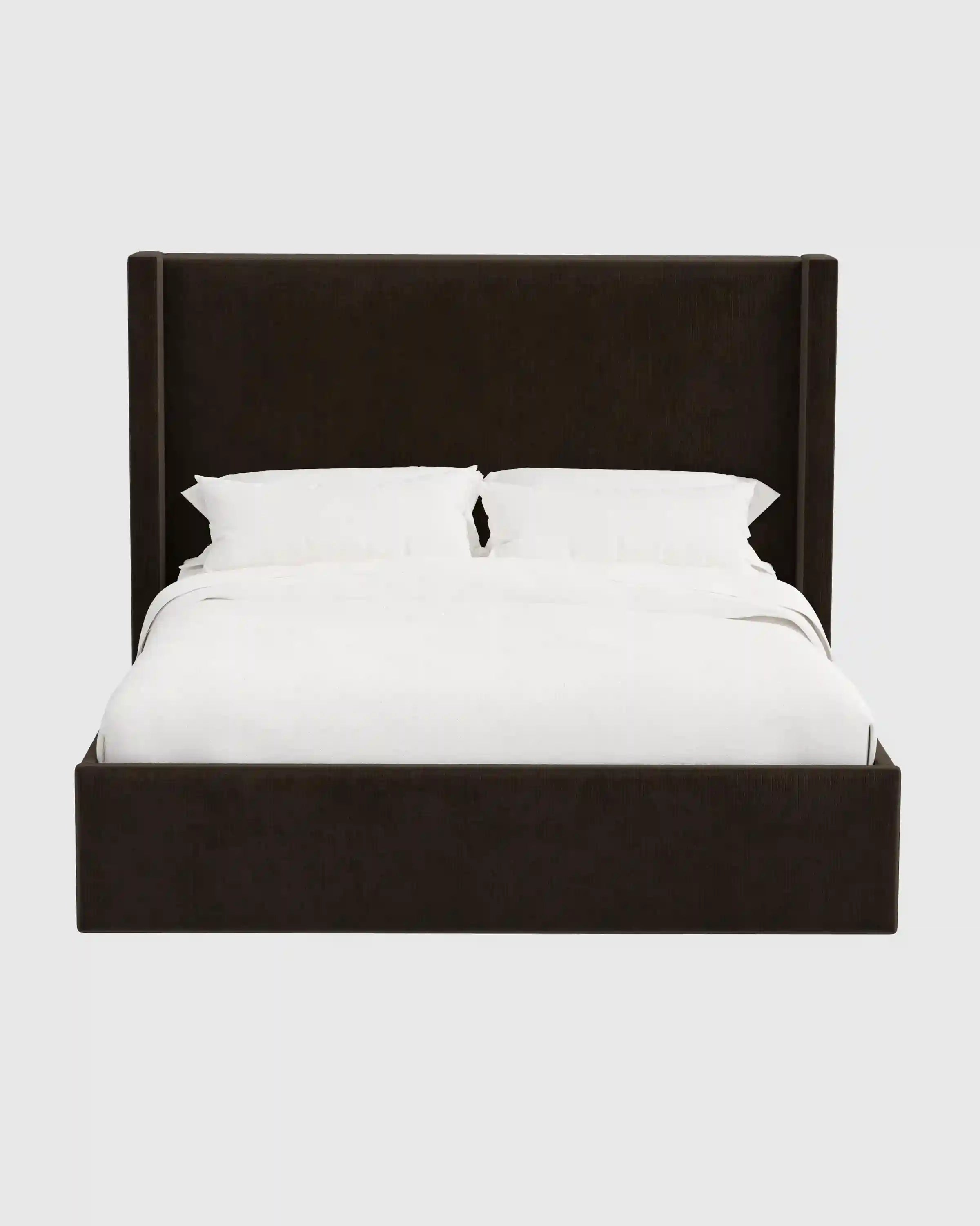 Wingback Bed in Performance Velvet