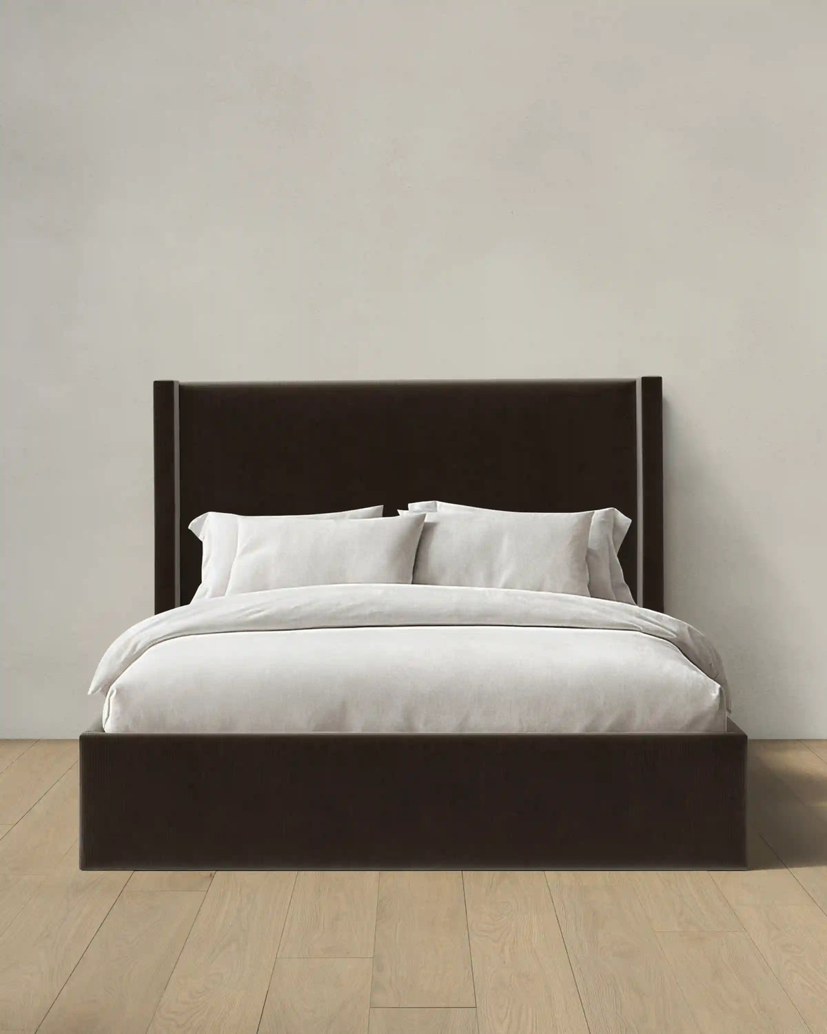 Wingback Bed in Performance Velvet