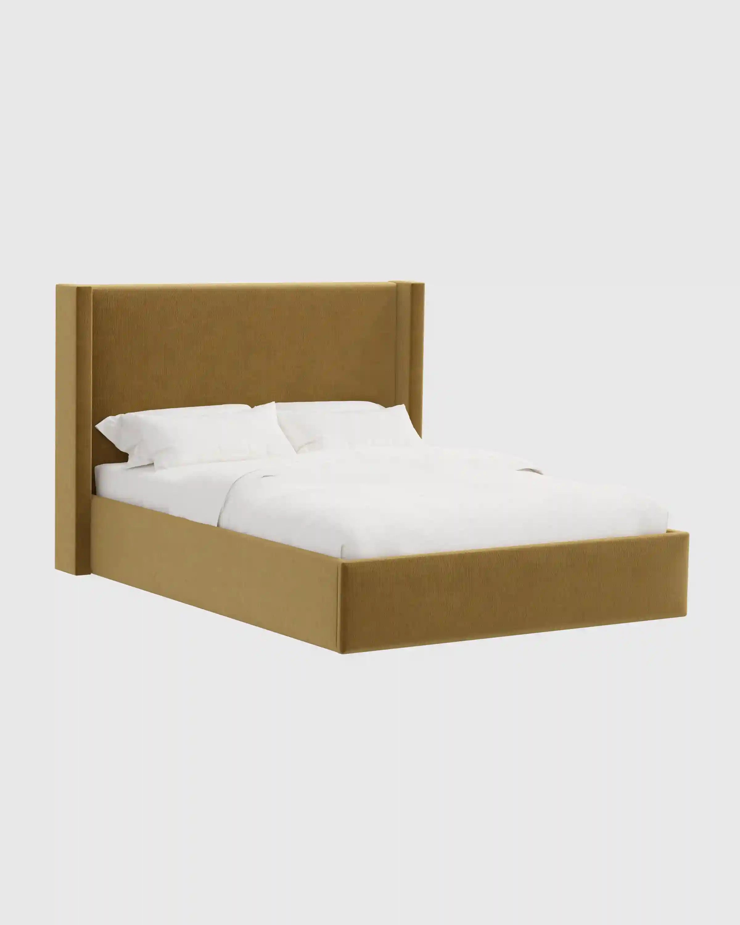 Wingback Bed in Performance Velvet