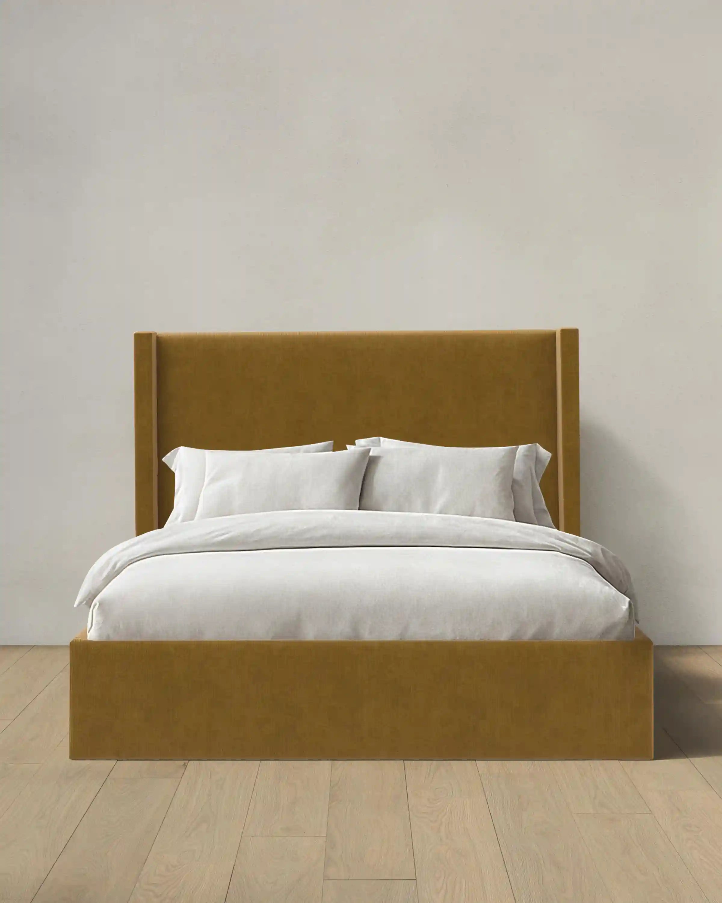 Wingback Bed in Performance Velvet