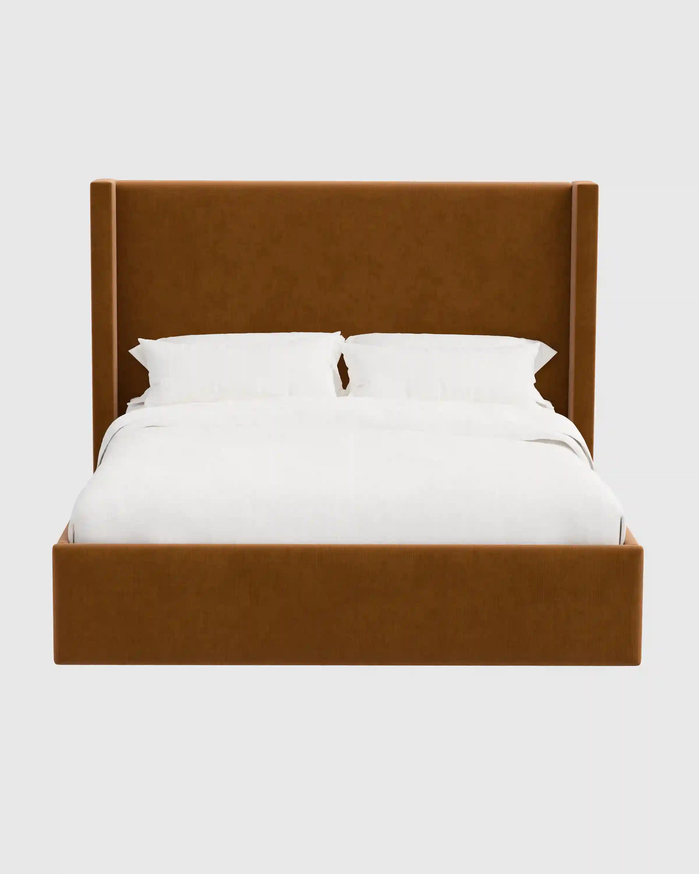 Wingback Bed in Performance Velvet