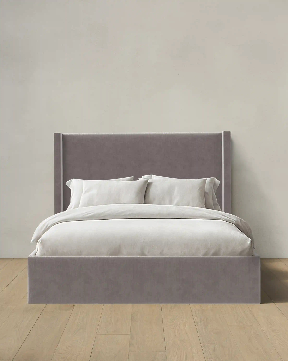 Wingback Bed in Performance Velvet