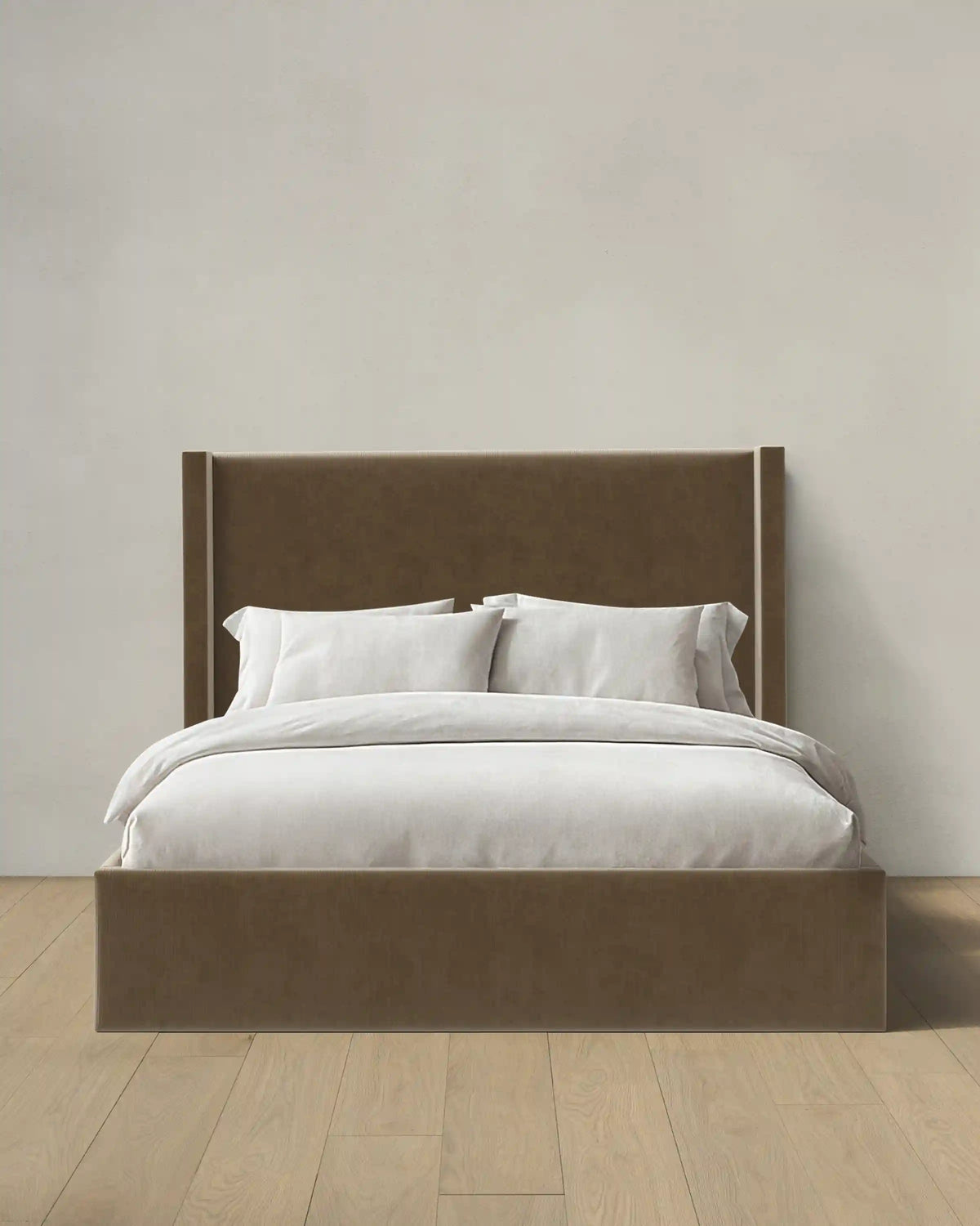 Wingback Bed in Performance Velvet