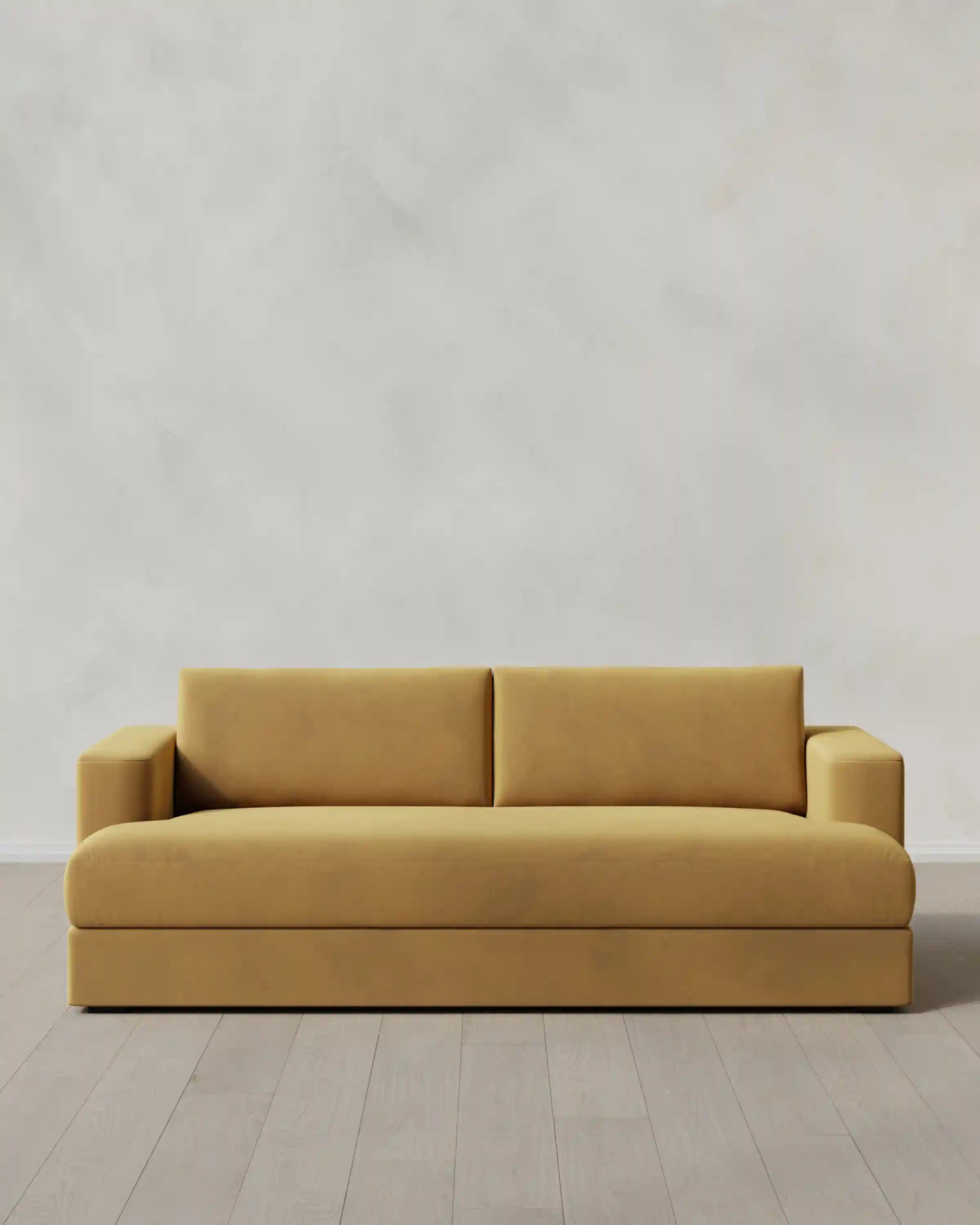 Sierra Curved Arm Sofa in Performance Velvet