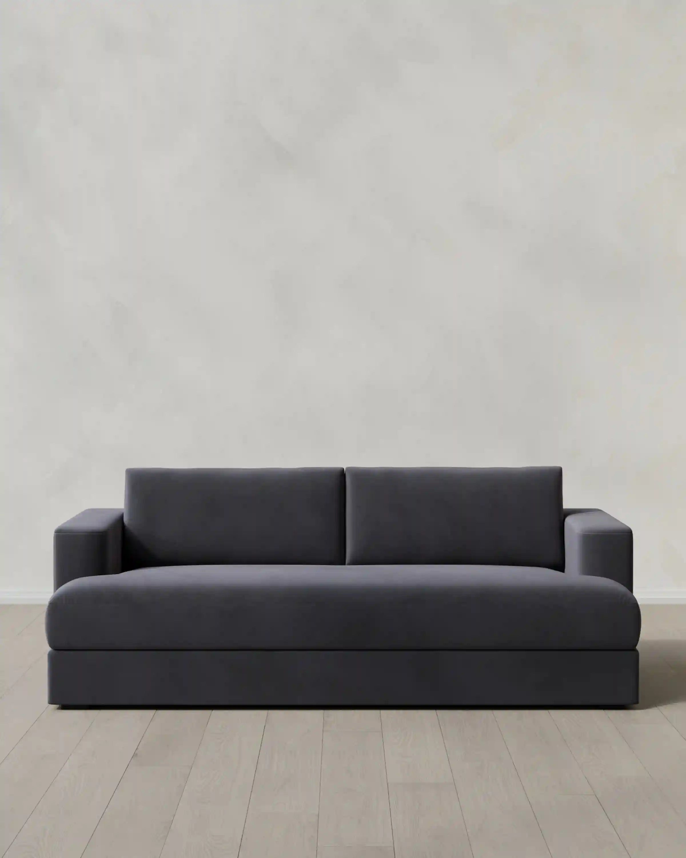 Sierra Curved Arm Sofa in Performance Velvet
