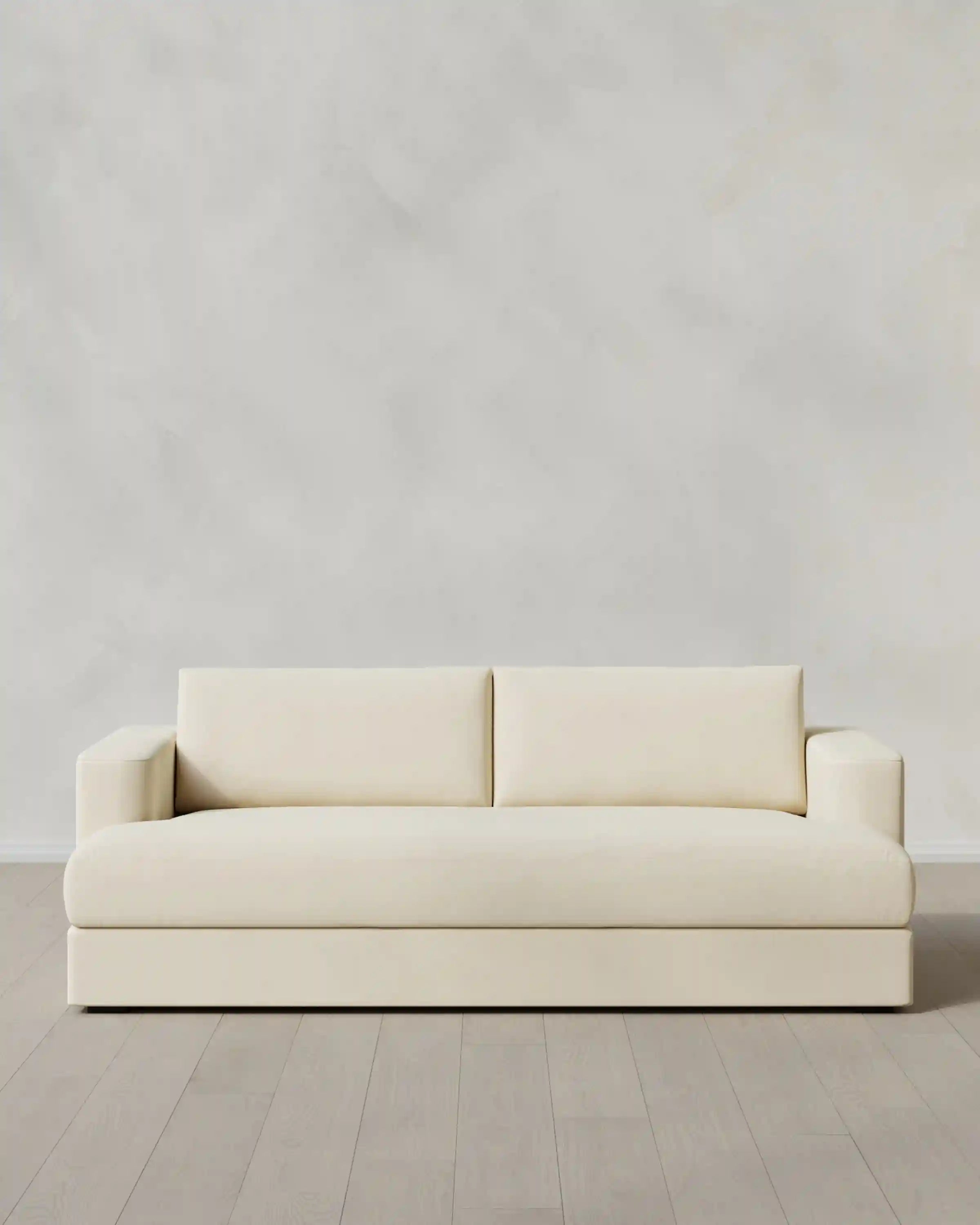 Sierra Curved Arm Sleeper Sofa in Performance Velvet