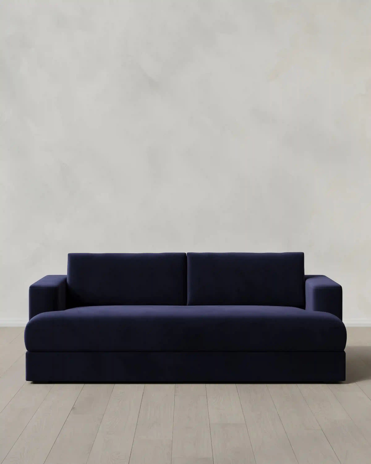 Sierra Curved Arm Sleeper Sofa in Performance Velvet