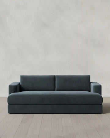 Sierra Curved Arm Sleeper Sofa in Performance Velvet