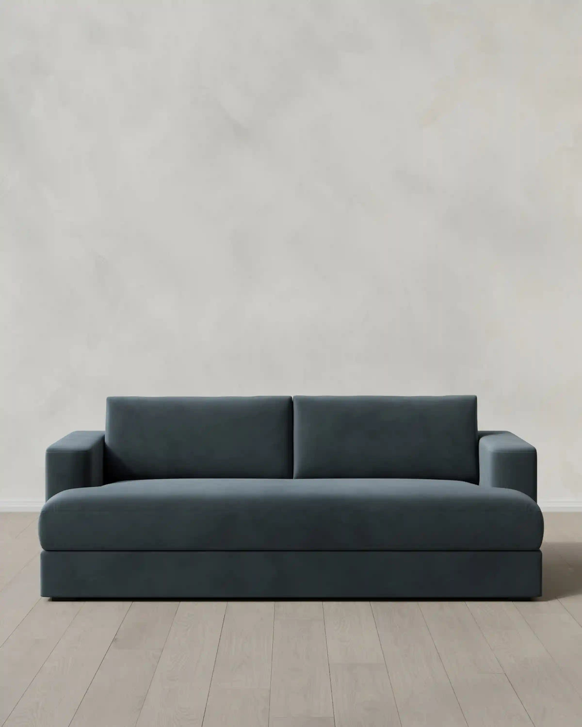 Sierra Curved Arm Sofa in Performance Velvet
