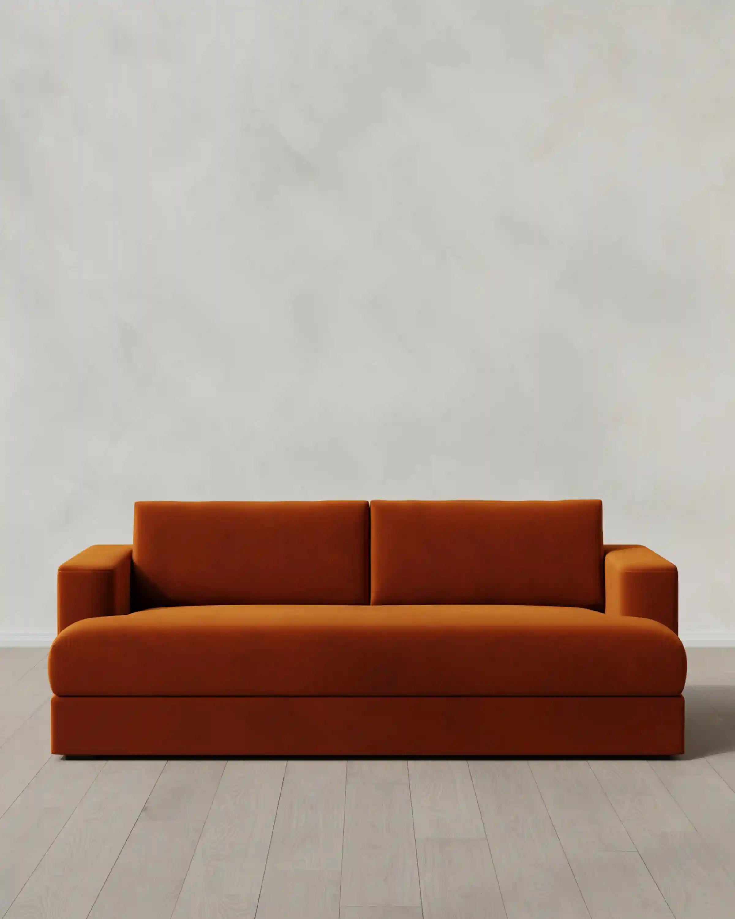 Sierra Curved Arm Sofa in Performance Velvet