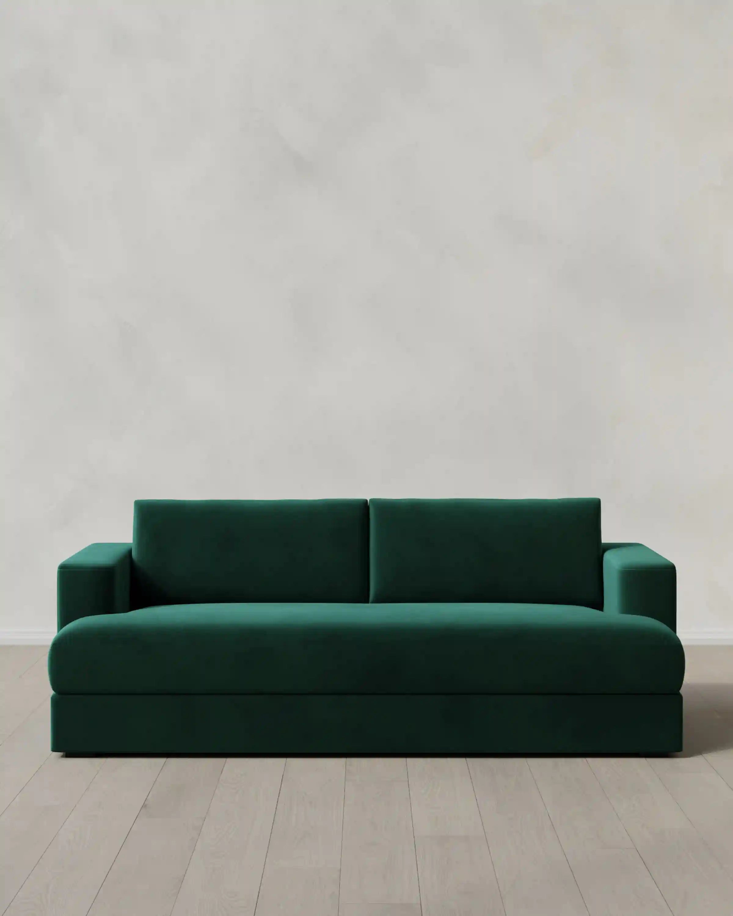 Sierra Curved Arm Sofa in Performance Velvet