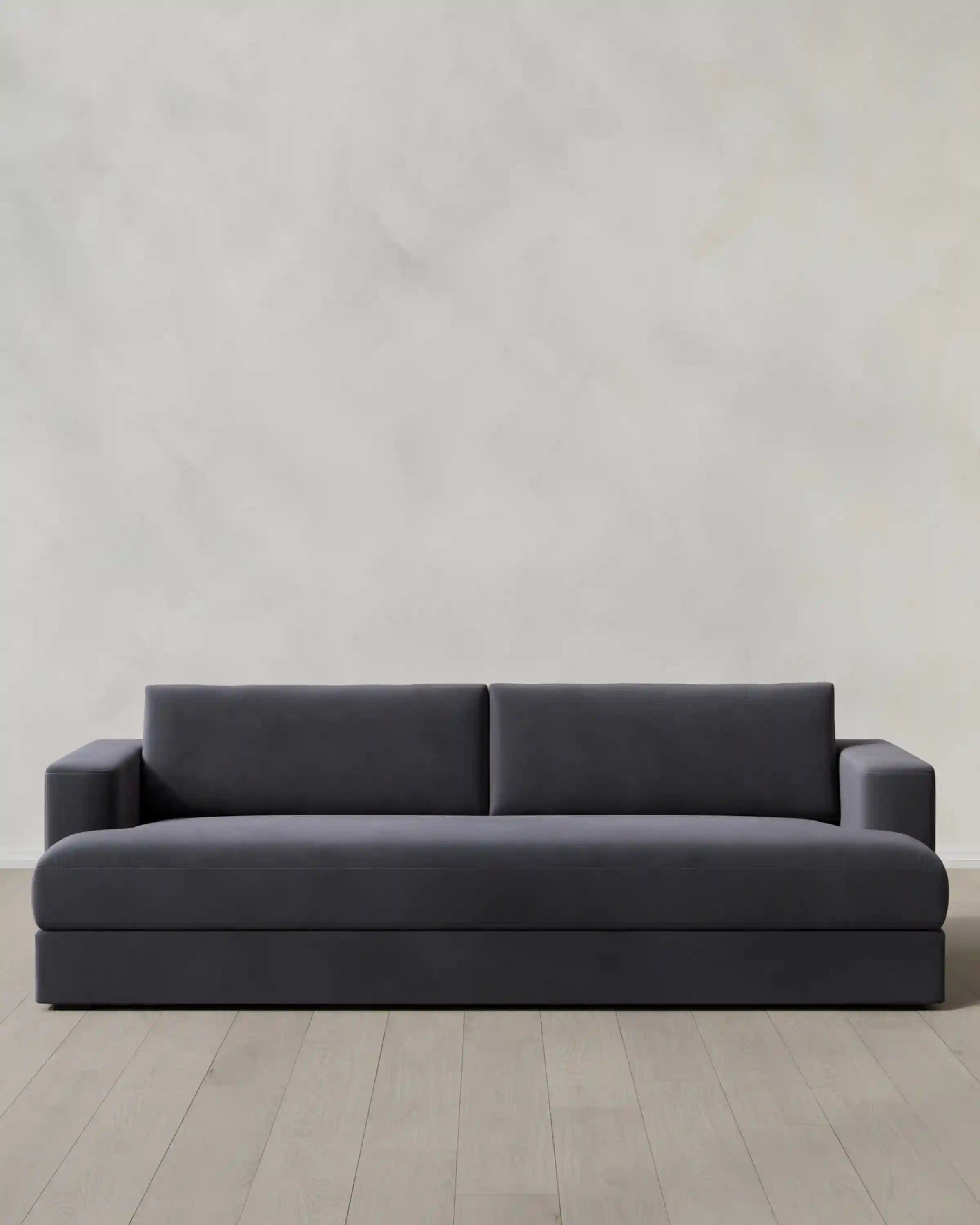 Sierra Curved Arm Sofa in Performance Velvet