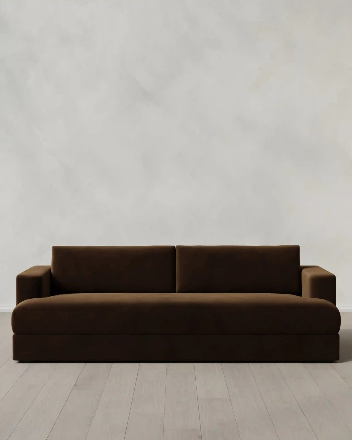 Sierra Curved Arm Sofa in Performance Velvet