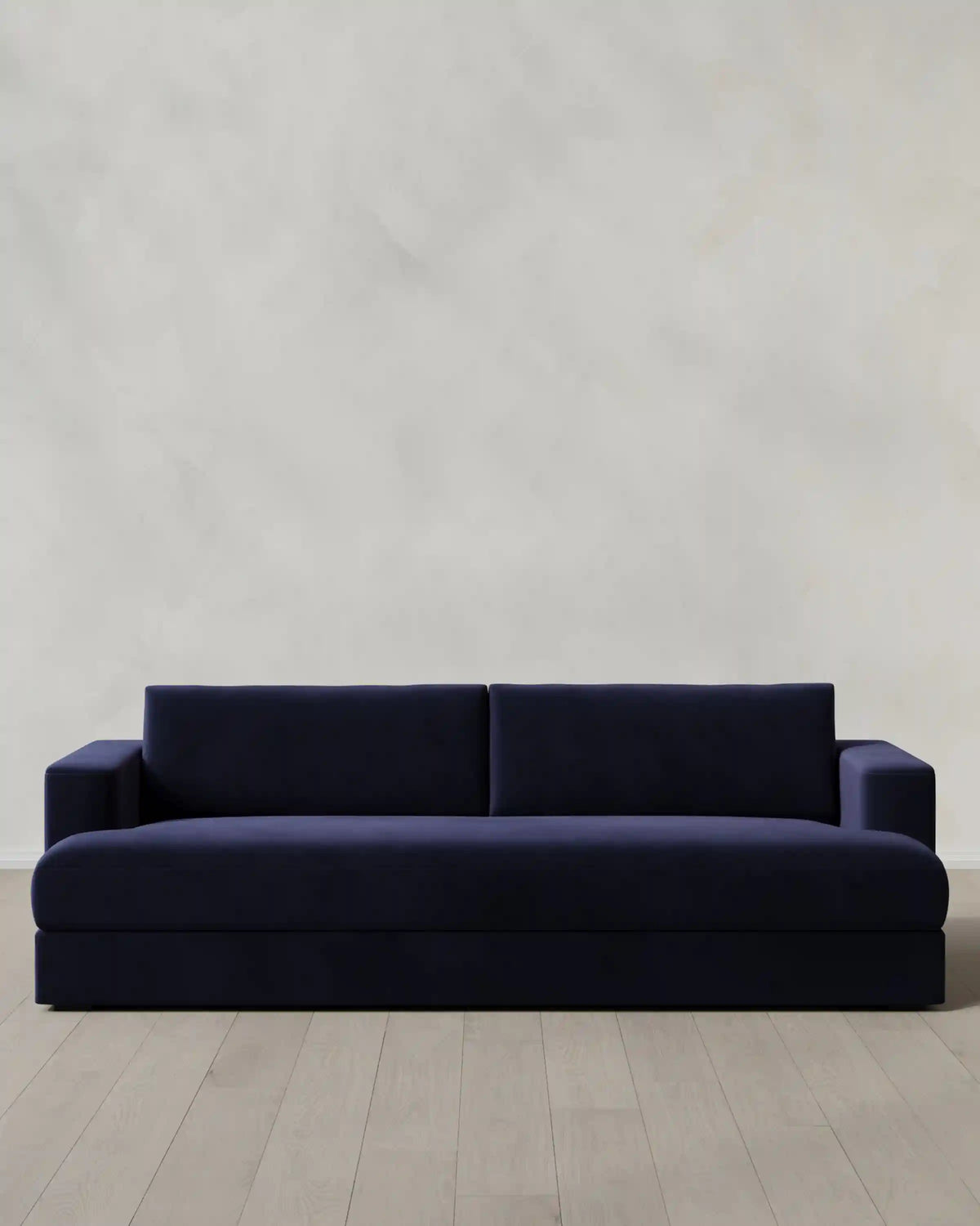 Sierra Curved Arm Sofa in Performance Velvet
