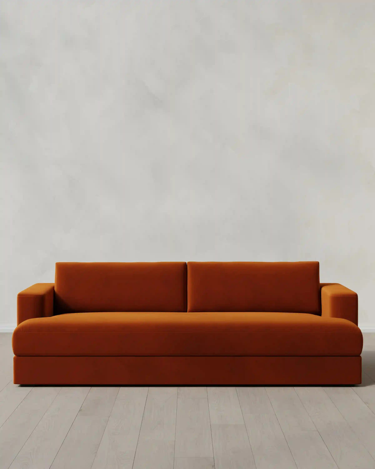 Sierra Curved Arm Sofa in Performance Velvet