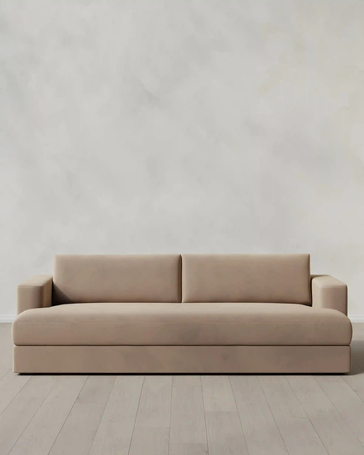 Sierra Curved Arm Sofa in Performance Velvet