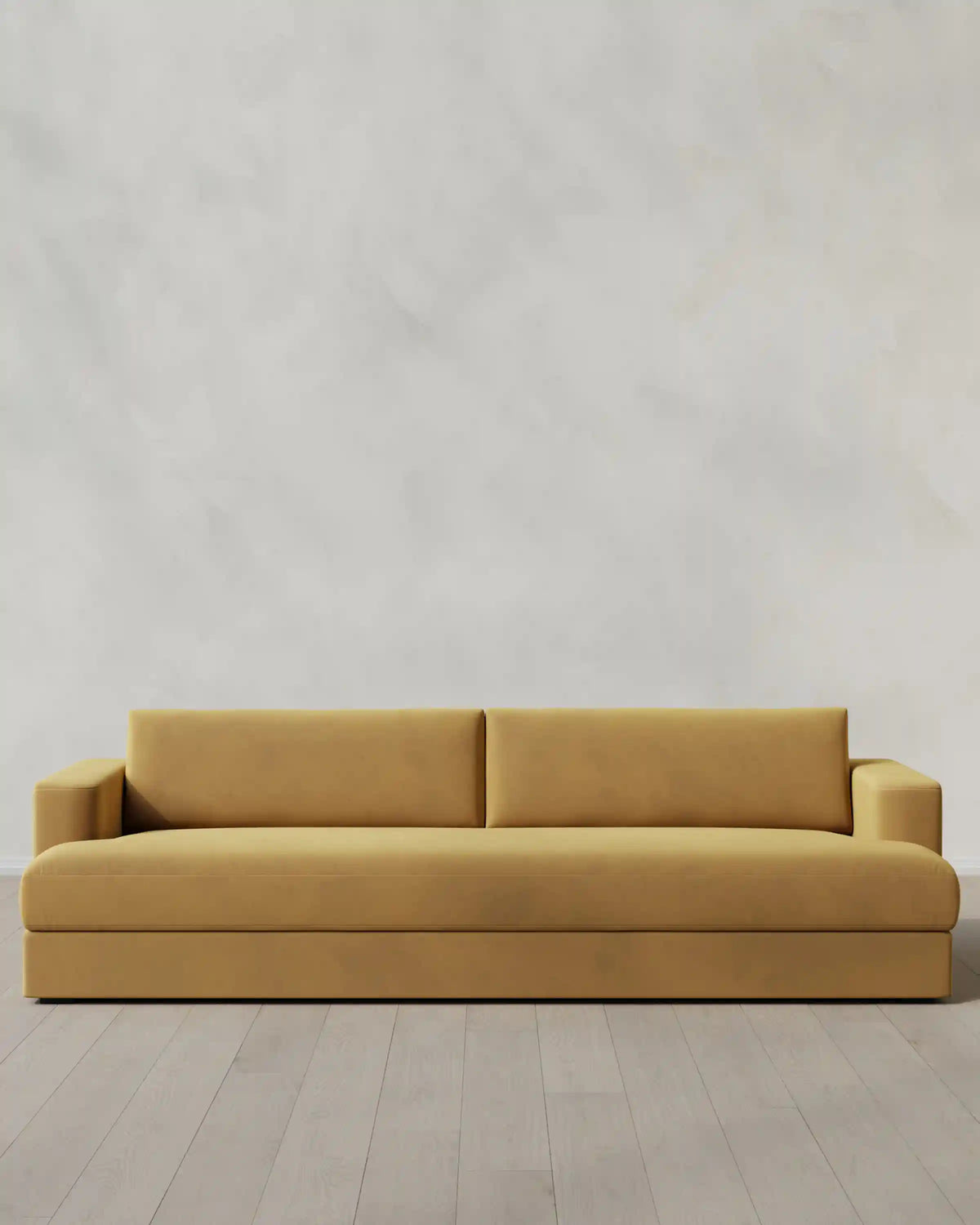 Sierra Curved Arm Sofa in Performance Velvet