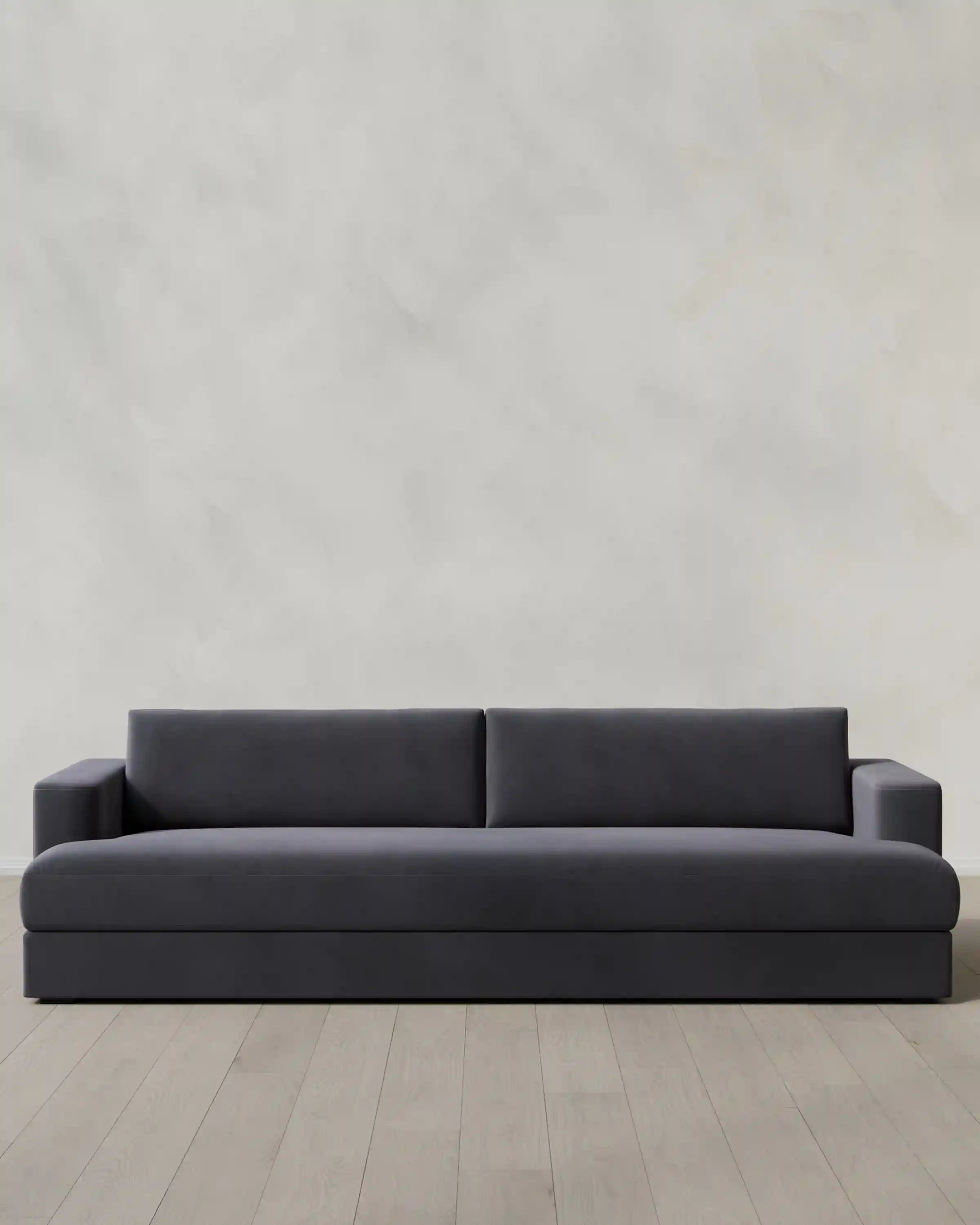 Sierra Curved Arm Sofa in Performance Velvet