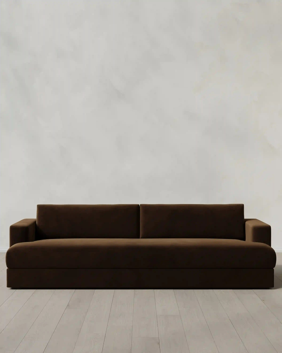 Sierra Curved Arm Sofa in Performance Velvet
