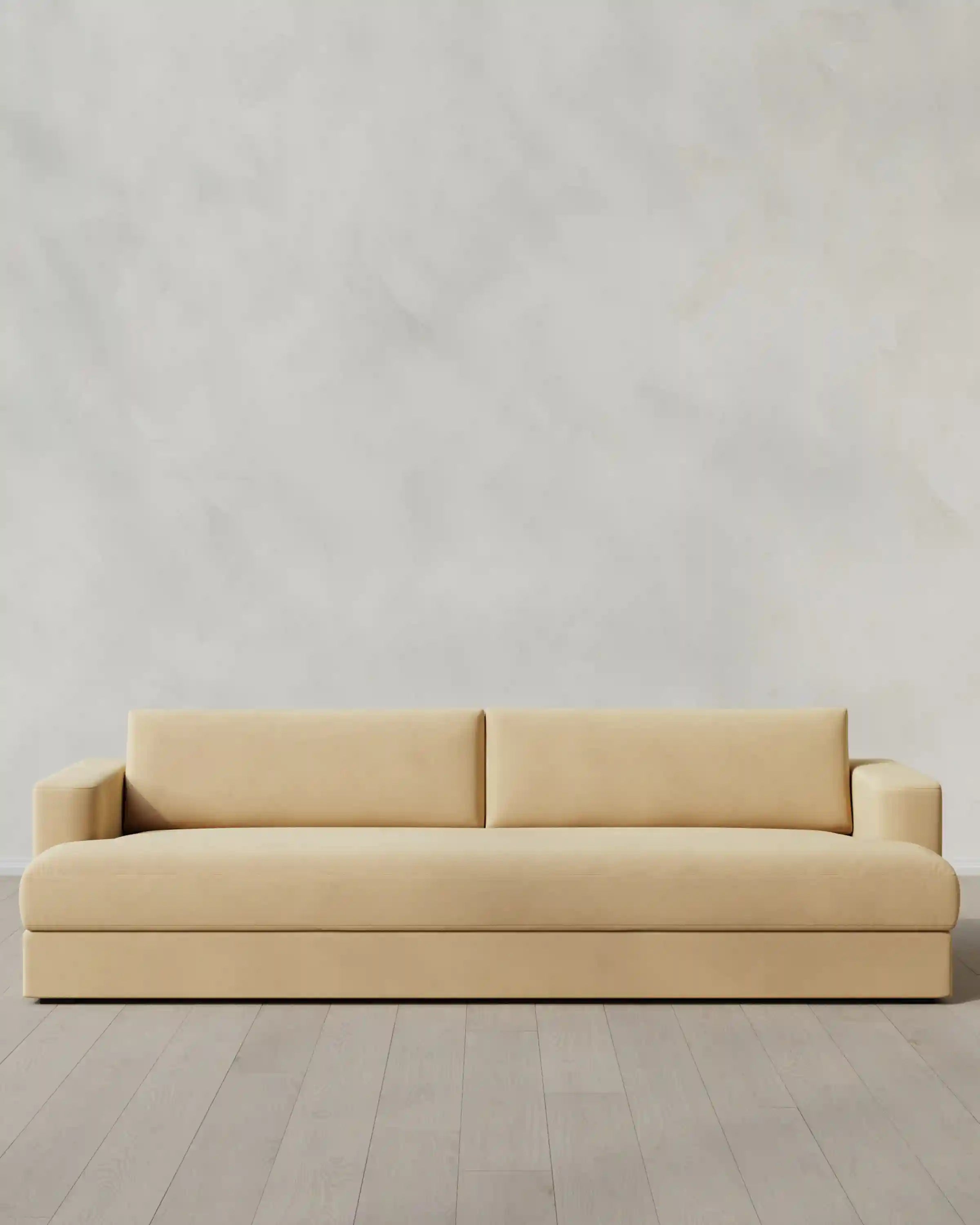 Sierra Curved Arm Sofa in Performance Velvet