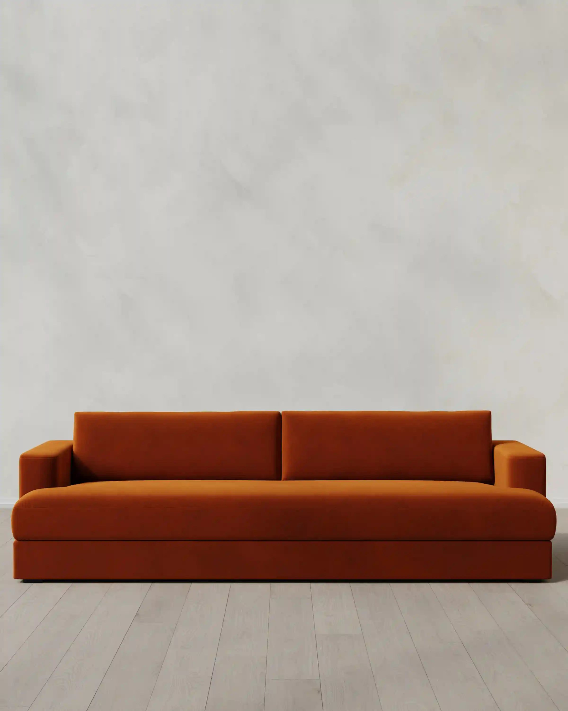 Sierra Curved Arm Sofa in Performance Velvet