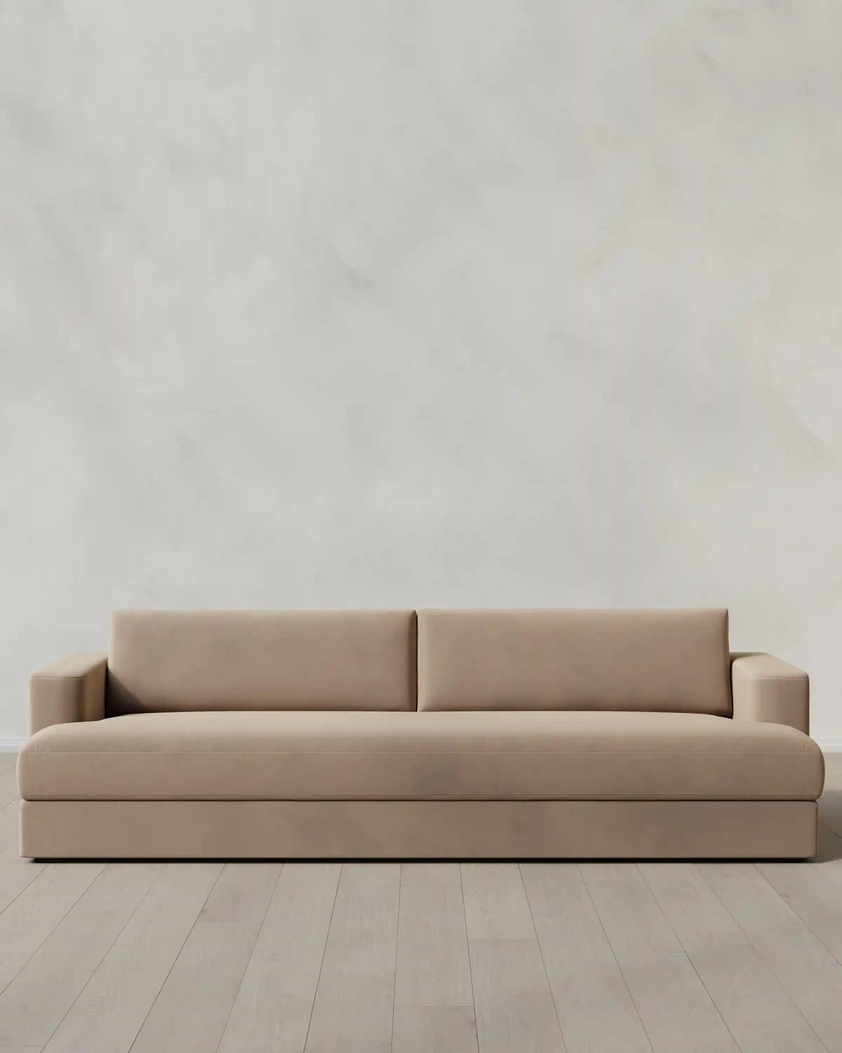 Sierra Curved Arm Sofa in Performance Velvet