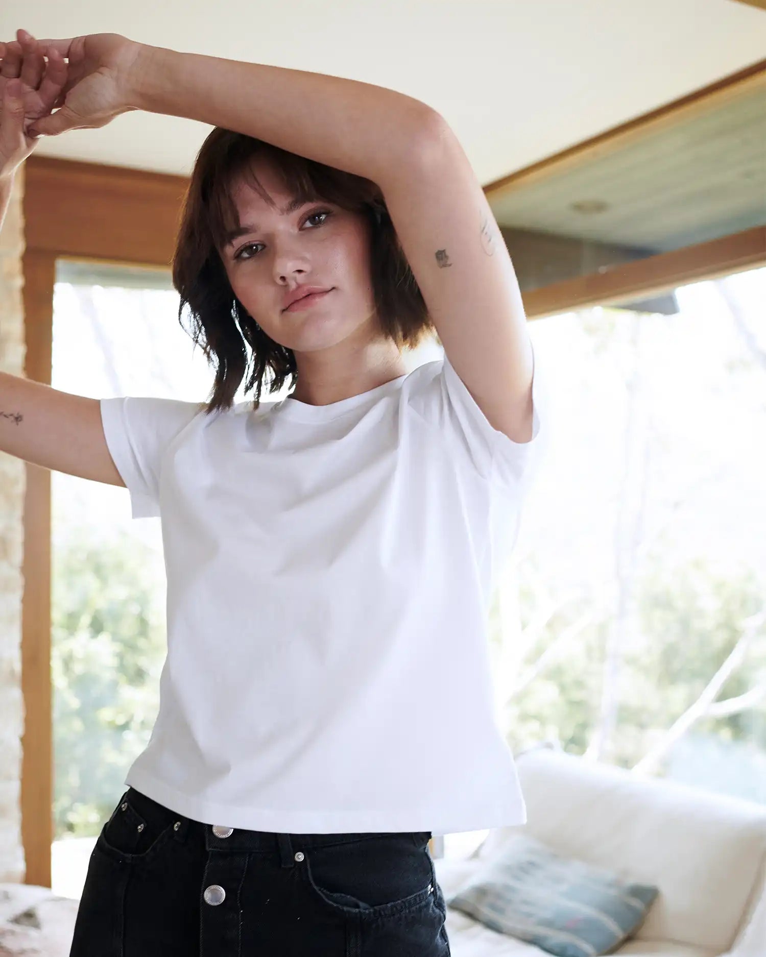100% Organic Cotton Boxy Crewneck Tee (3-Pack)