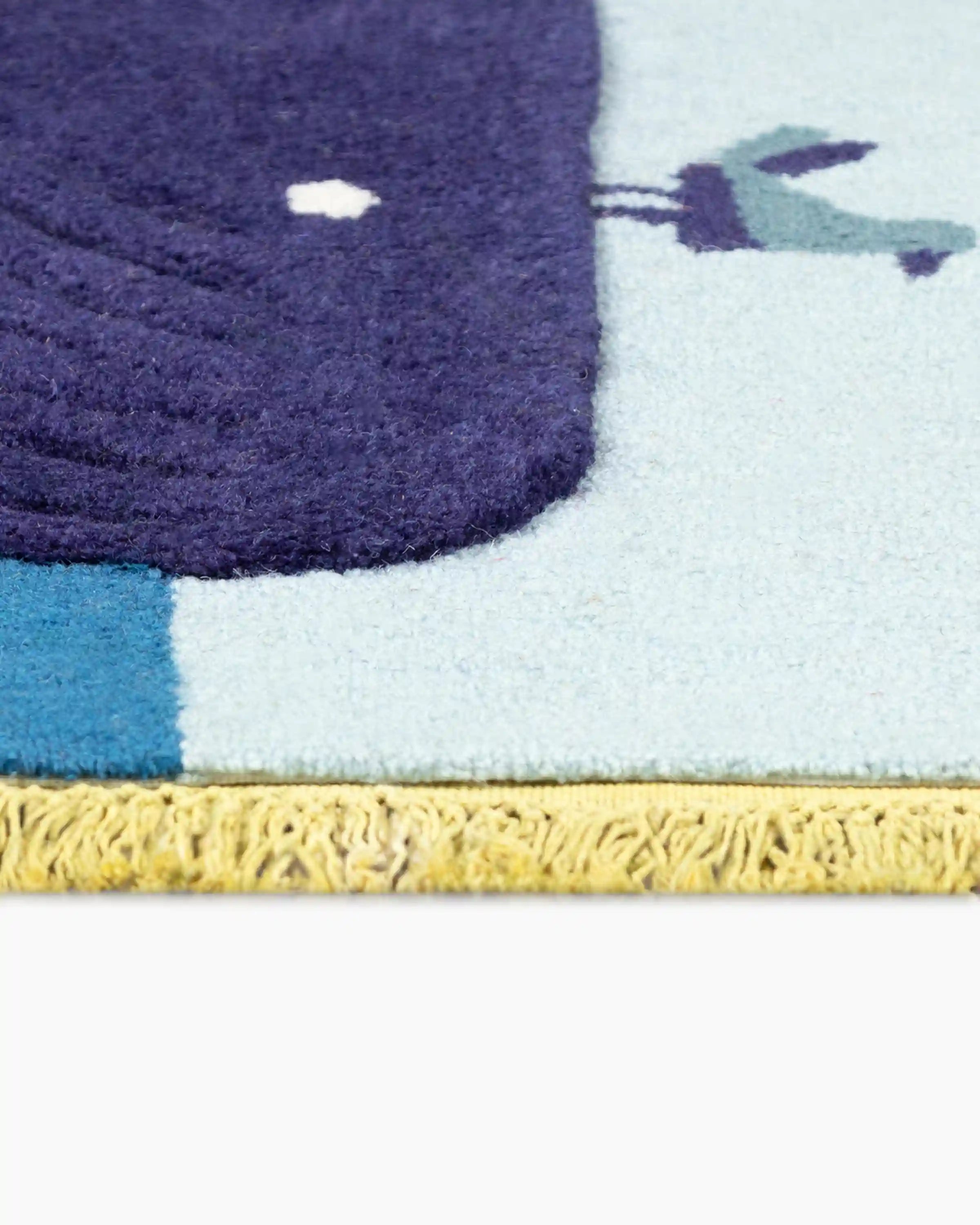 Playful Animals Hand-Tufted Wool Rug