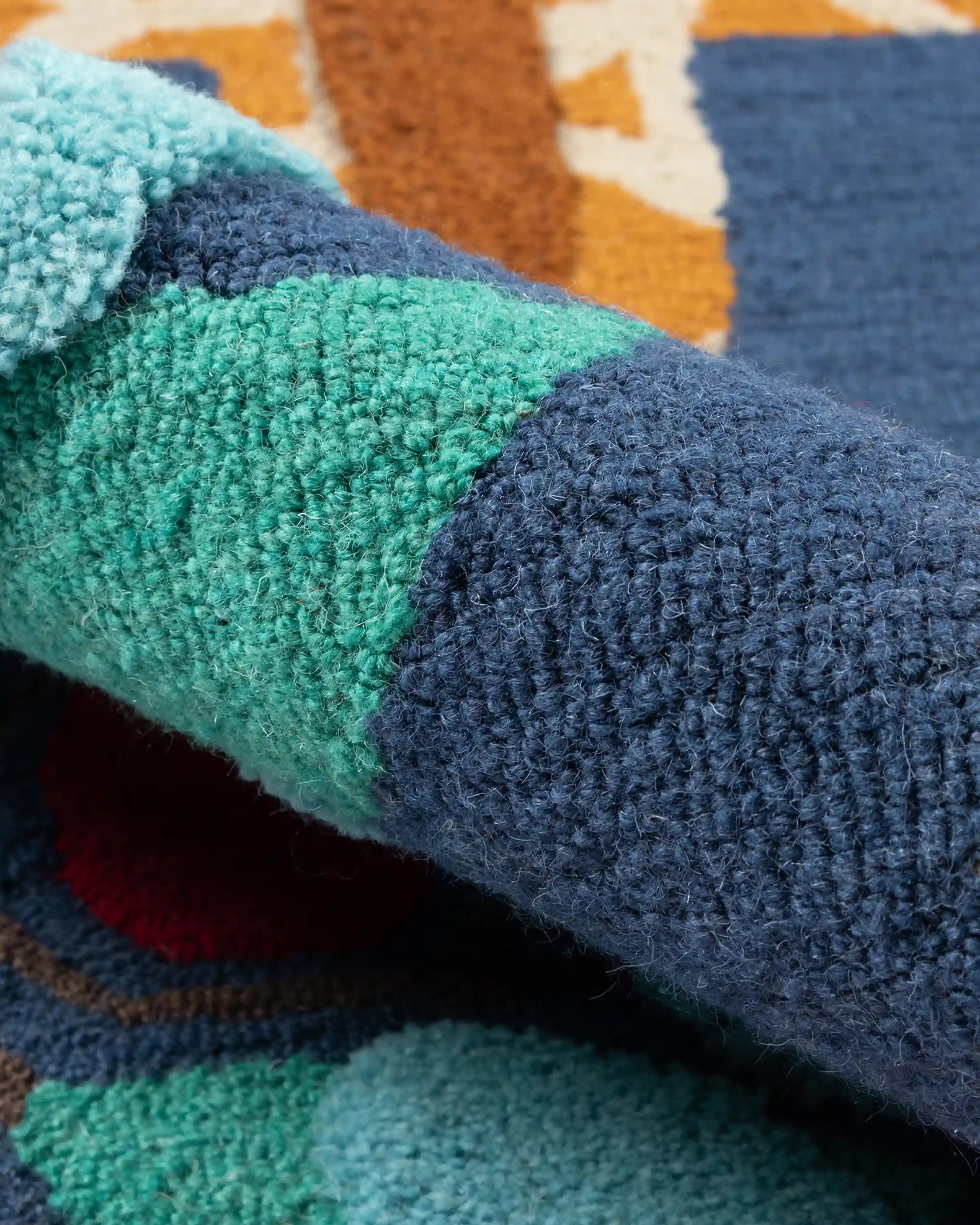 Playful Animals Hand-Tufted Wool Rug