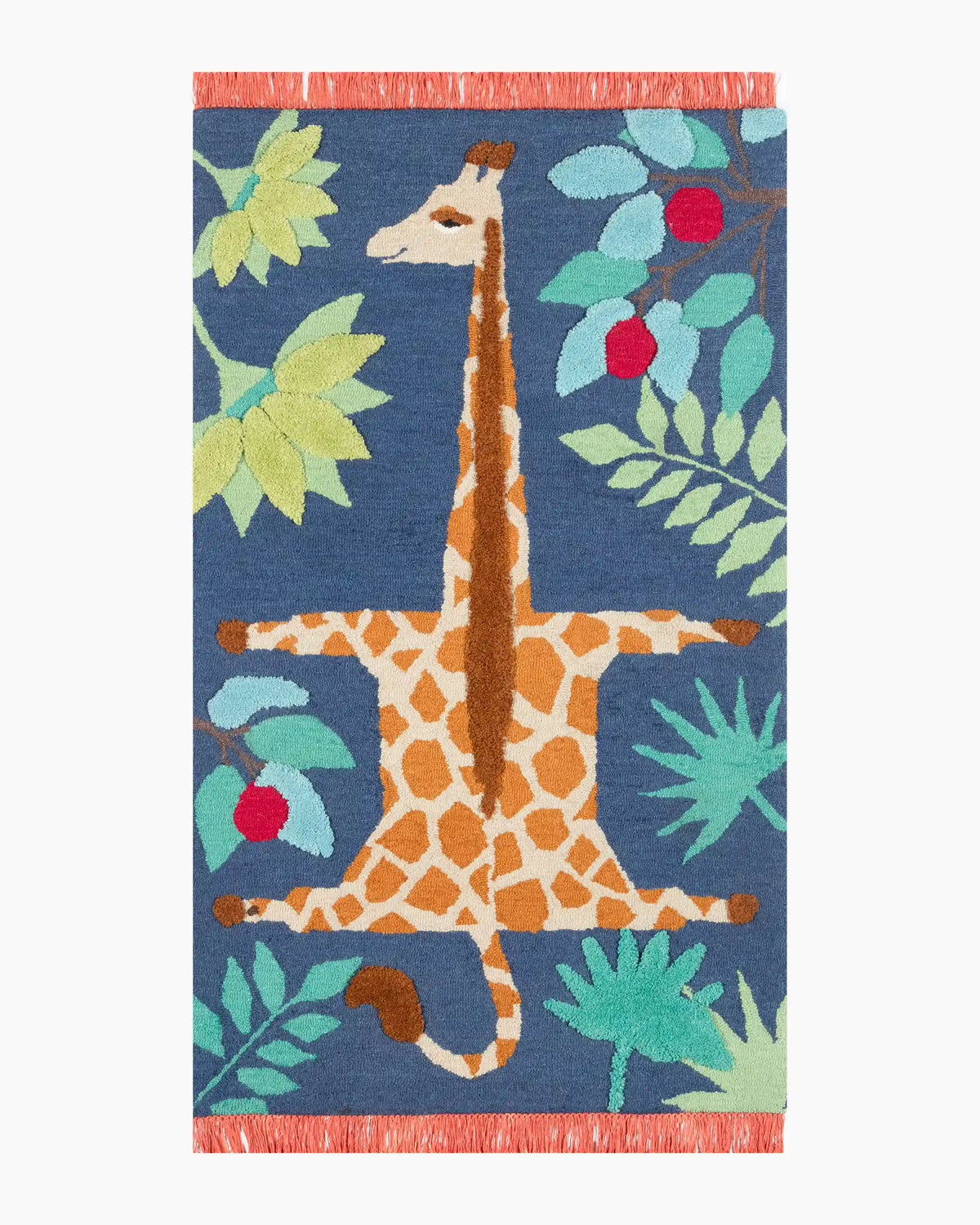Playful Animals Hand-Tufted Wool Rug