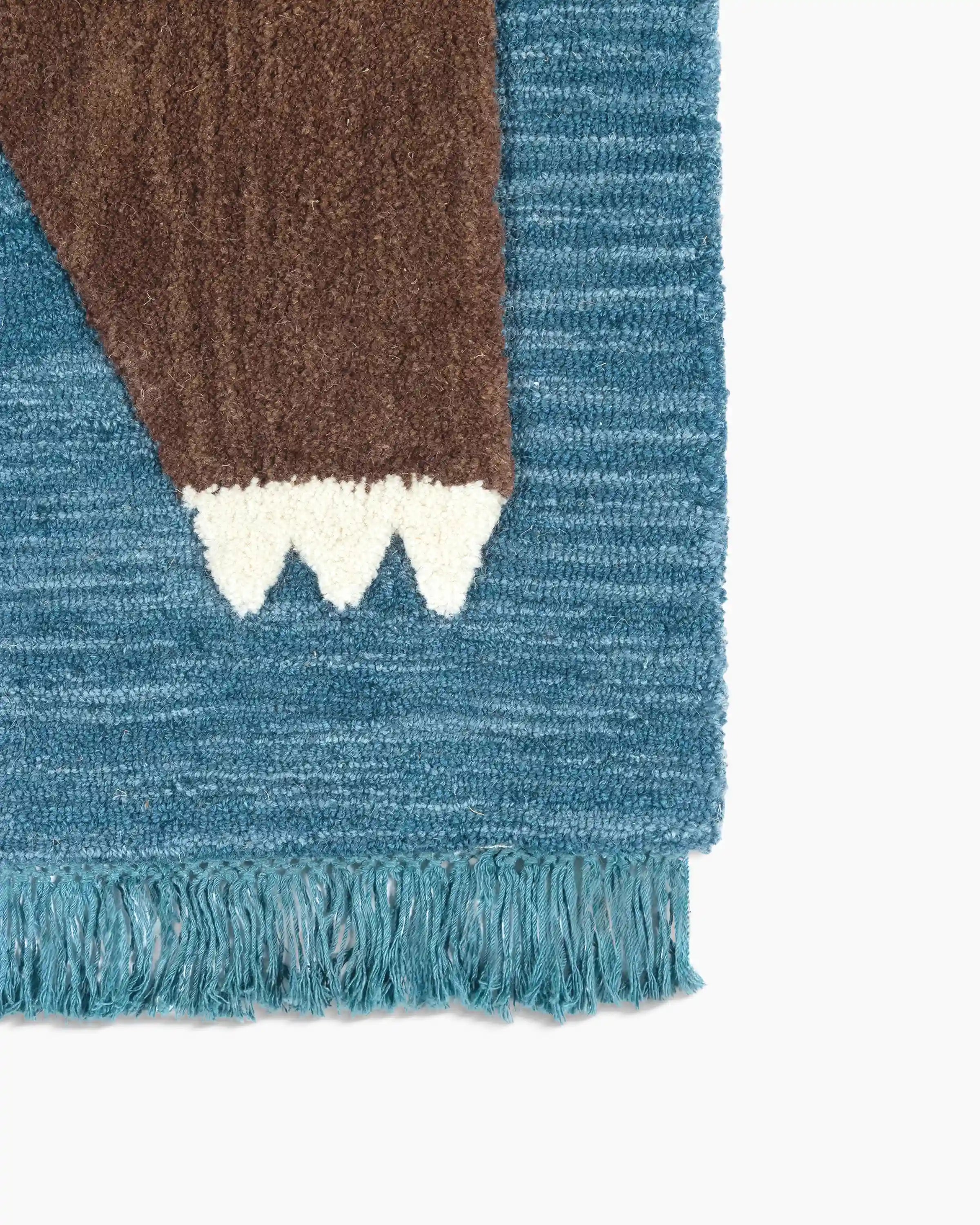 Playful Animals Hand-Tufted Wool Rug