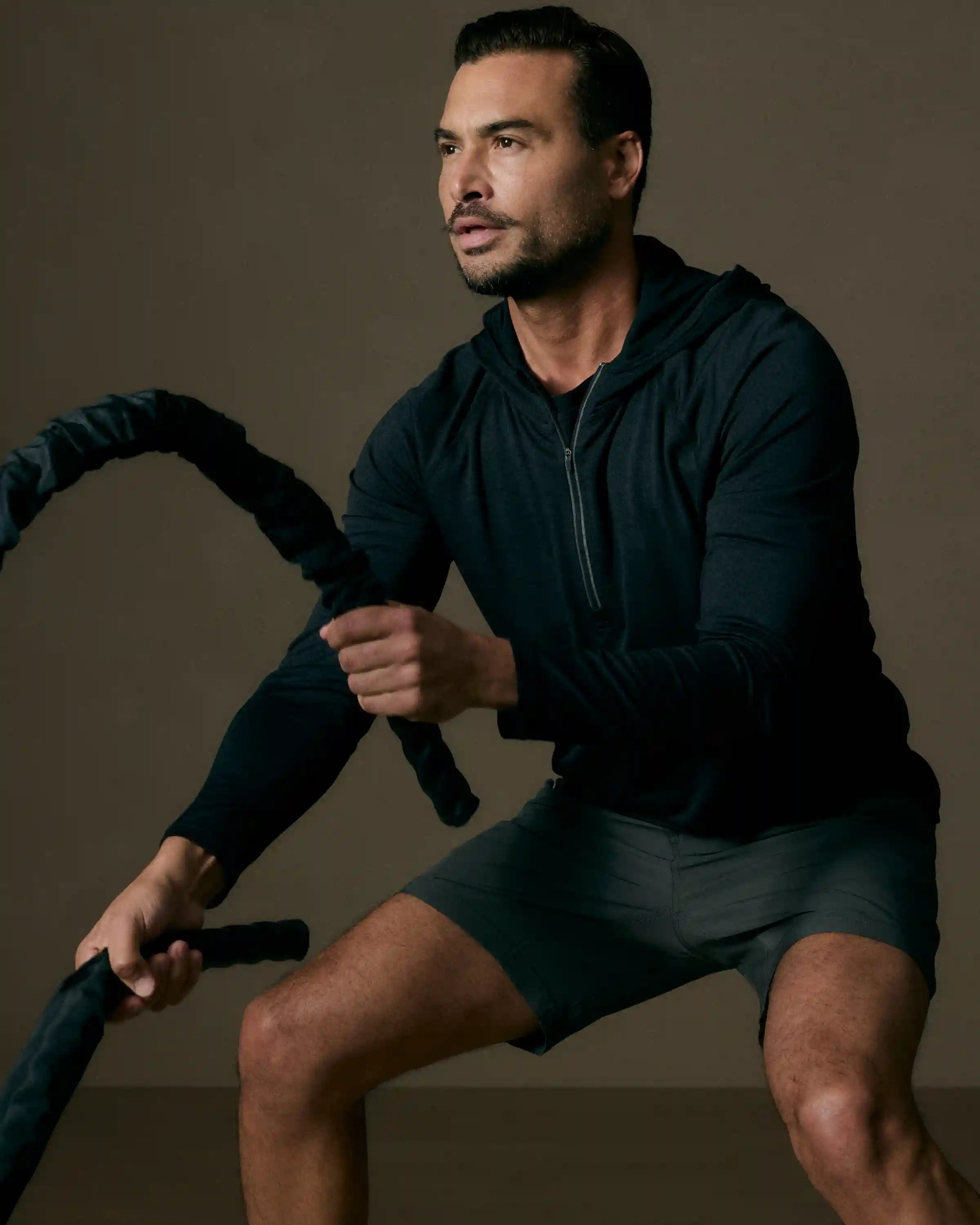 Mesh Performance Training Quarter Zip Hoodie