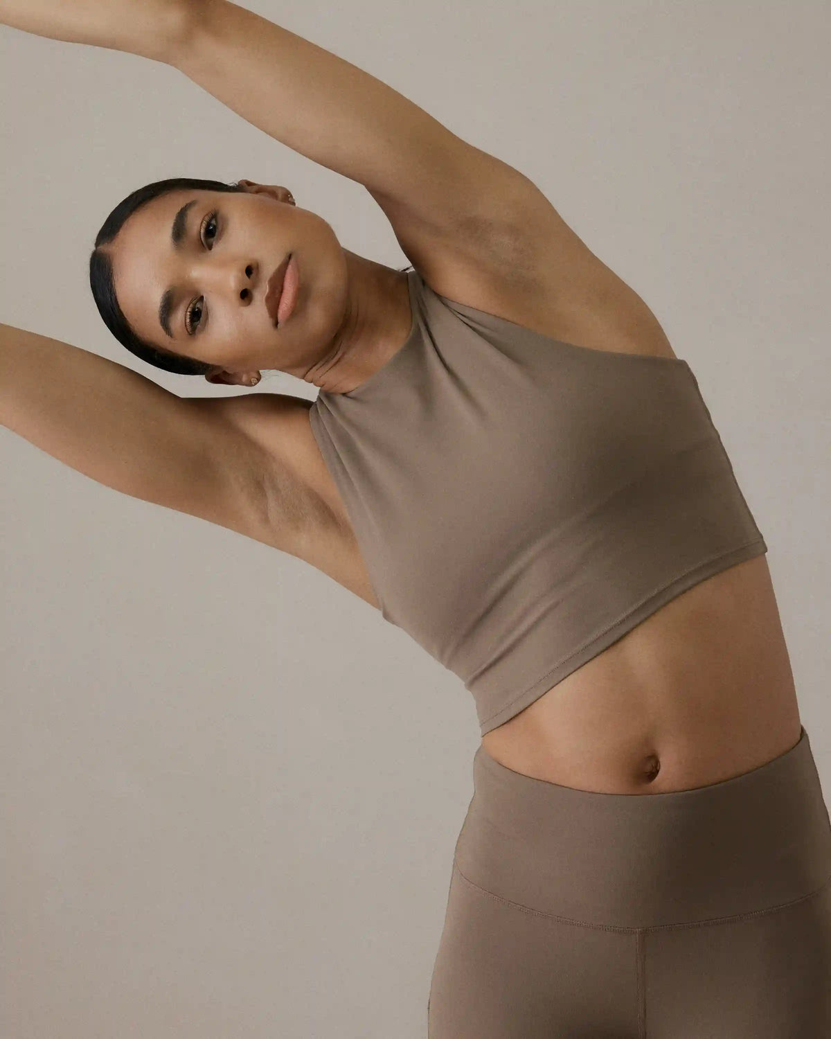 Ultra-Form High-Neck Cropped Tank