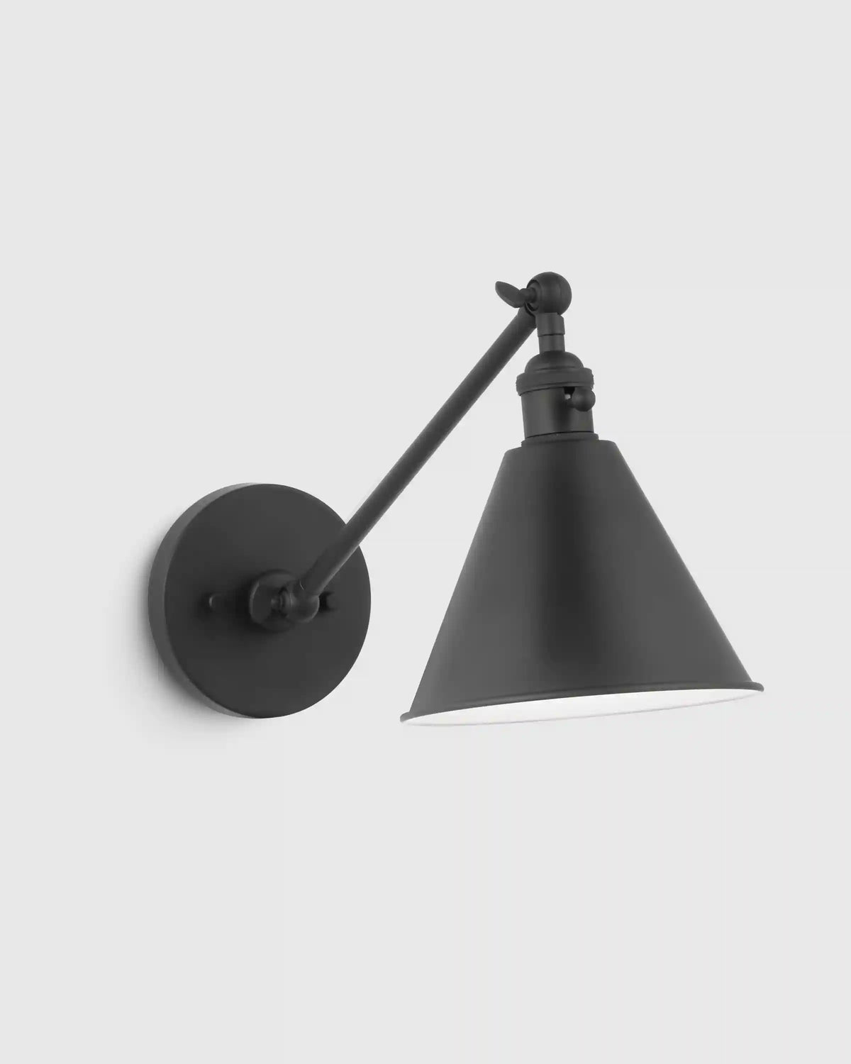 Articulating Single Arm Steel Wall Sconce