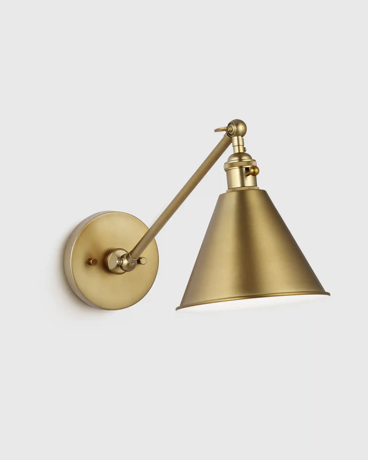 Articulating Single Arm Steel Wall Sconce