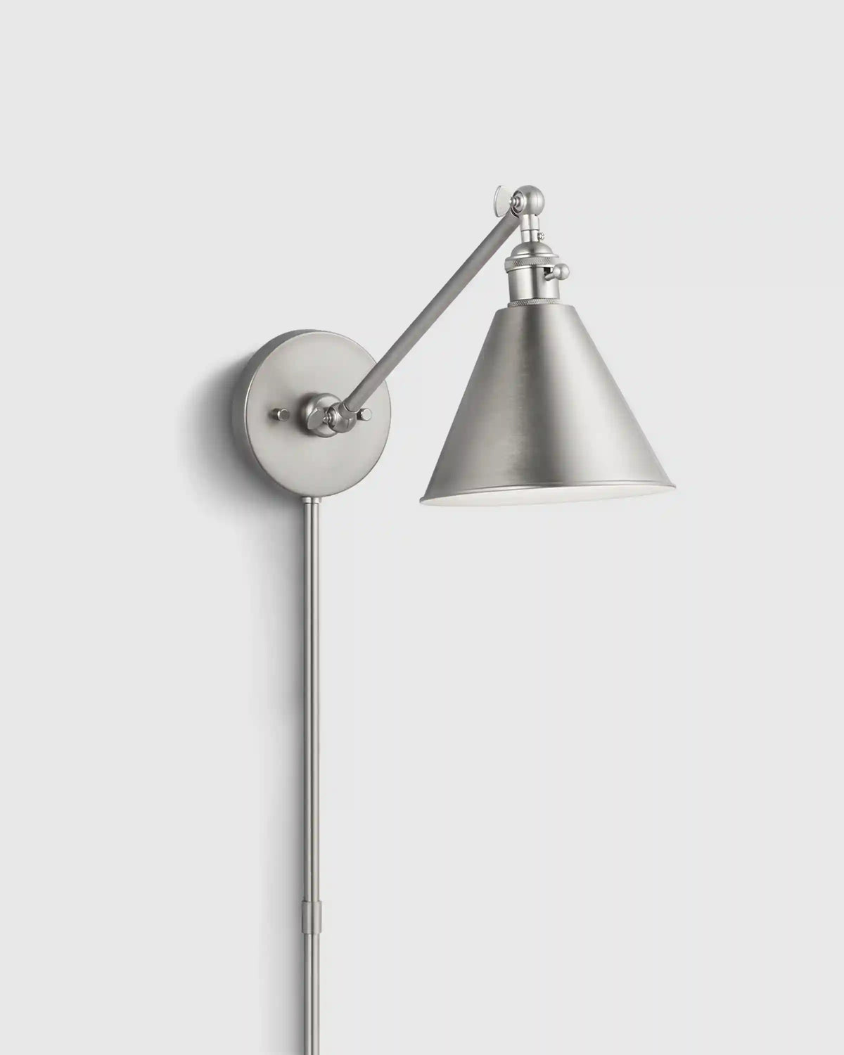 Articulating Single Arm Steel Wall Sconce