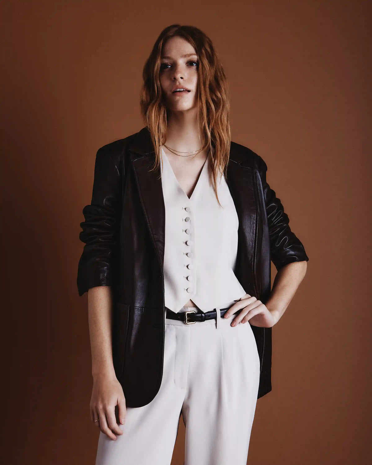 100% Leather Blazer