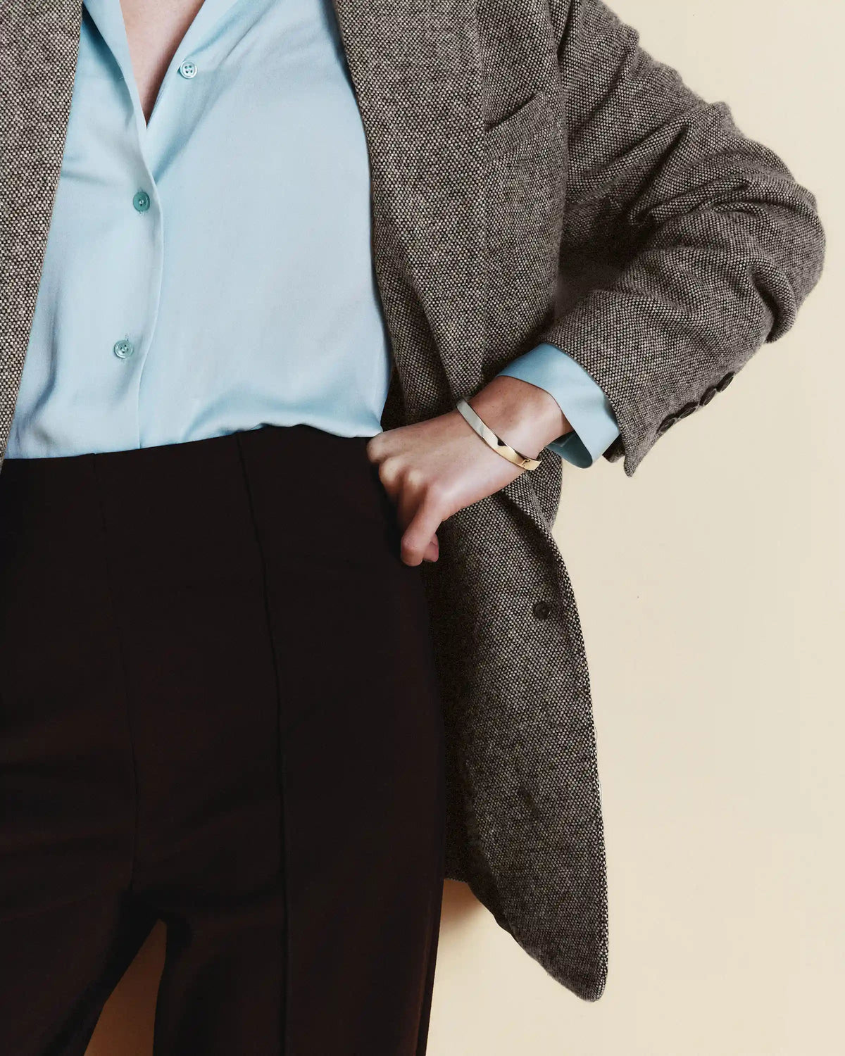 Italian Wool Oversized Blazer