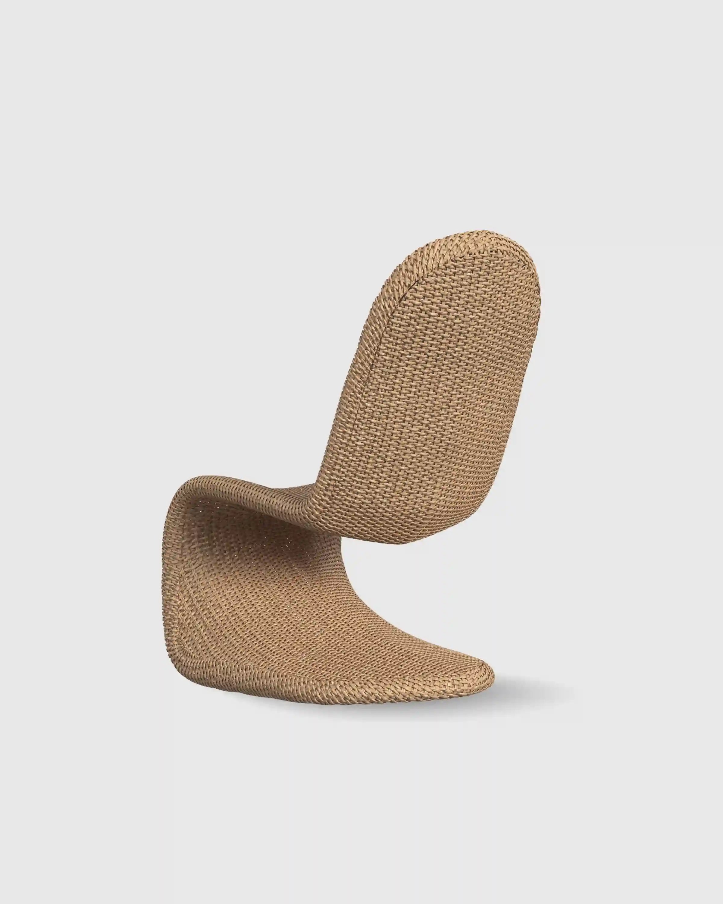 Curved All-Weather Wicker Indoor/Outdoor Dining Chair