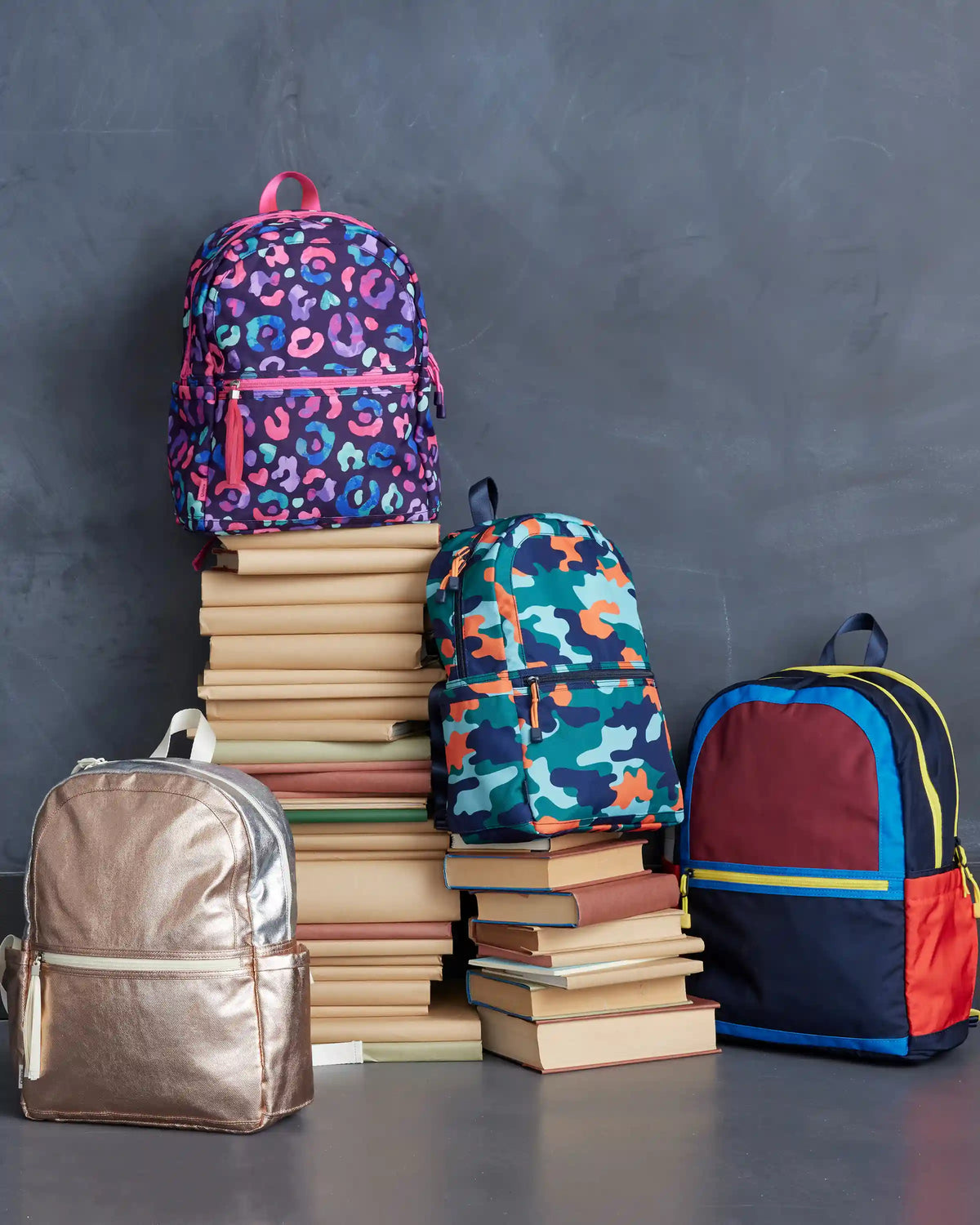 Recycled Double Pocket Backpack