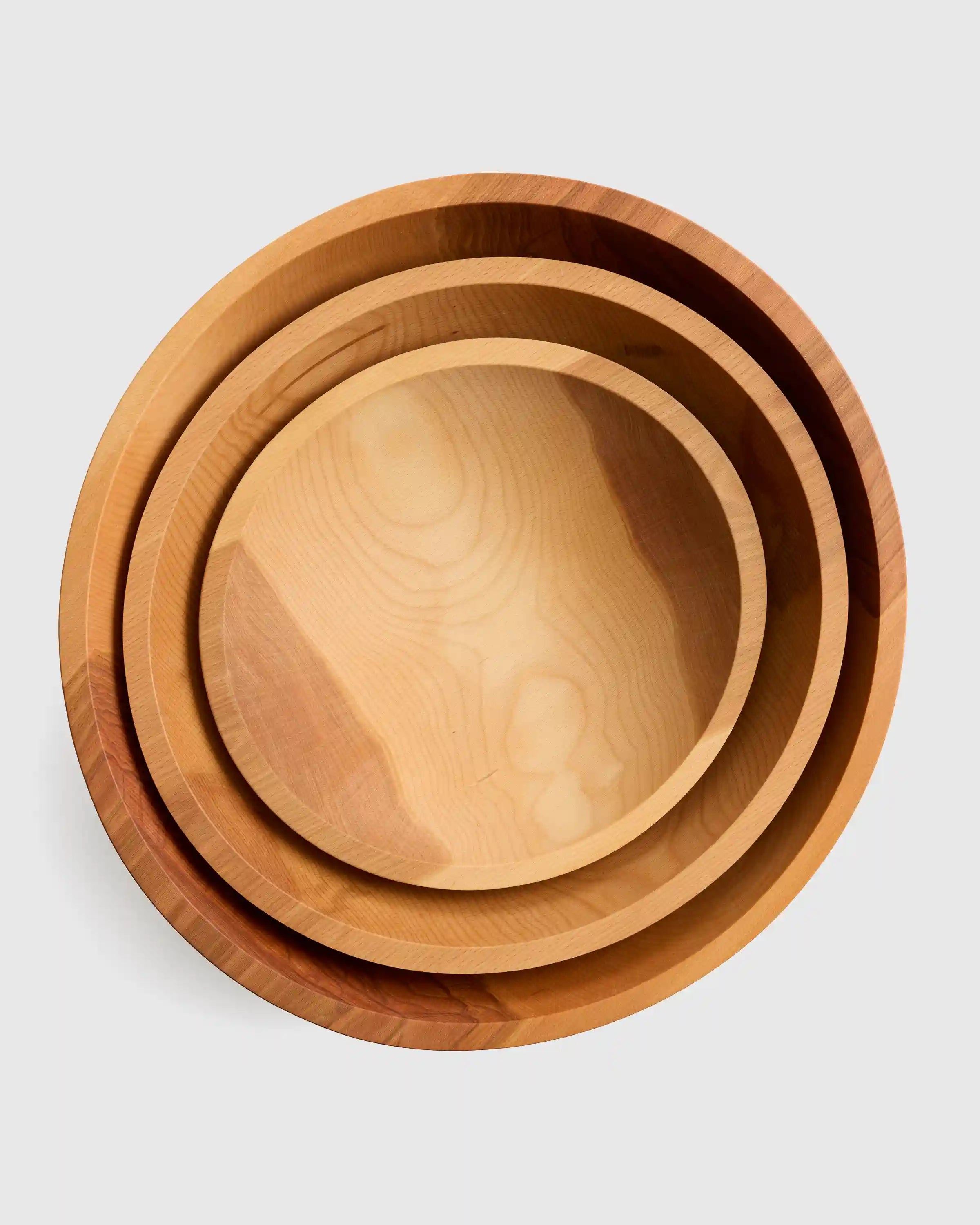 Handcrafted Wooden Serving Bowl, 12"