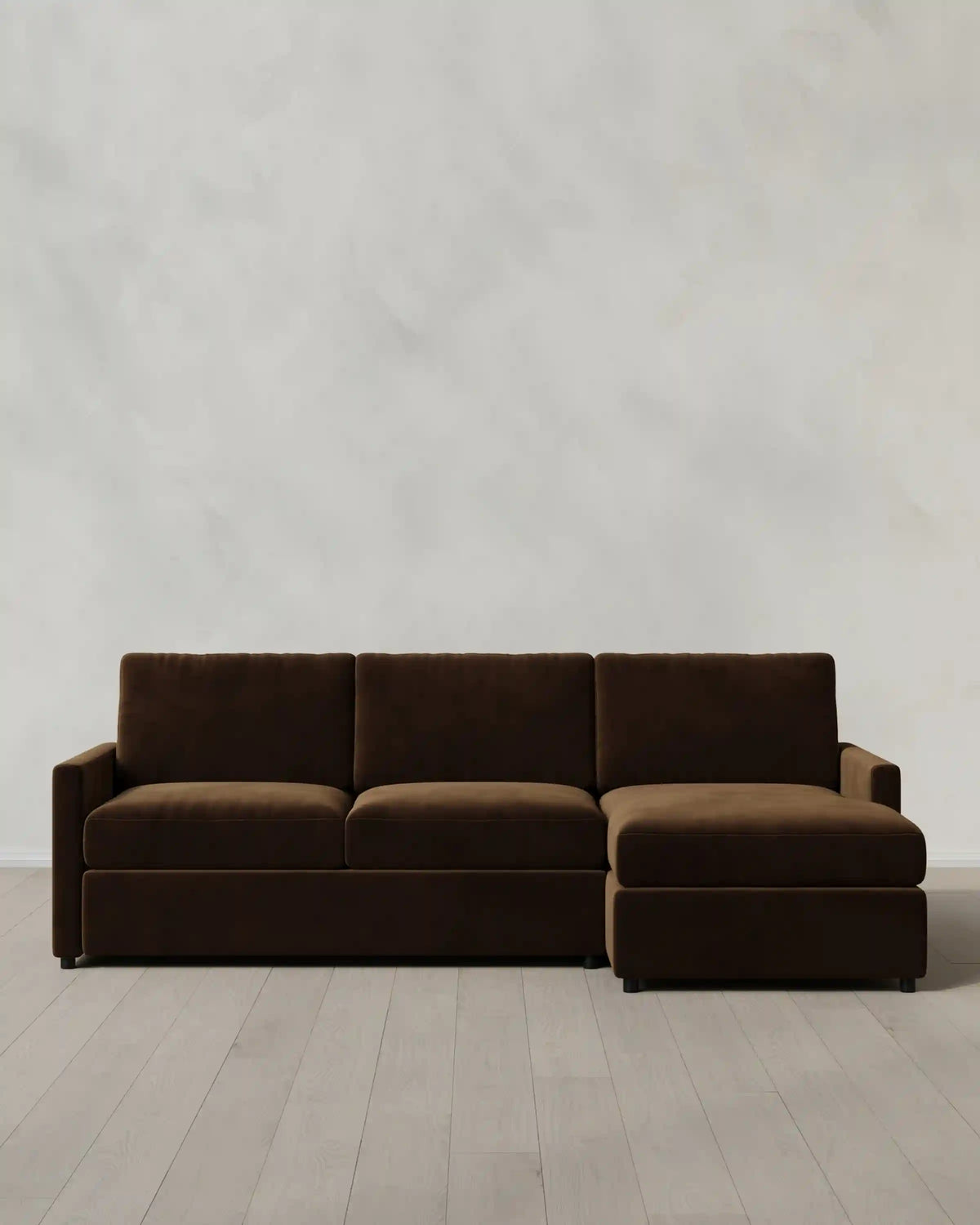 Brennan Chaise Sectional in Performance Velvet
