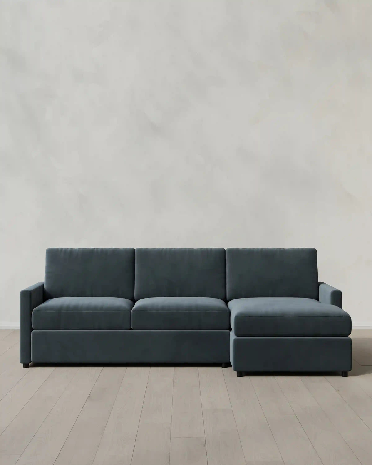 Brennan Chaise Sectional in Performance Velvet
