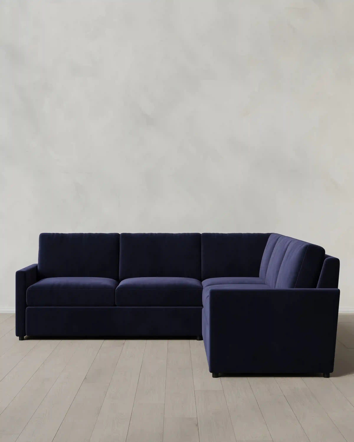 Brennan L Sectional in Performance Velvet