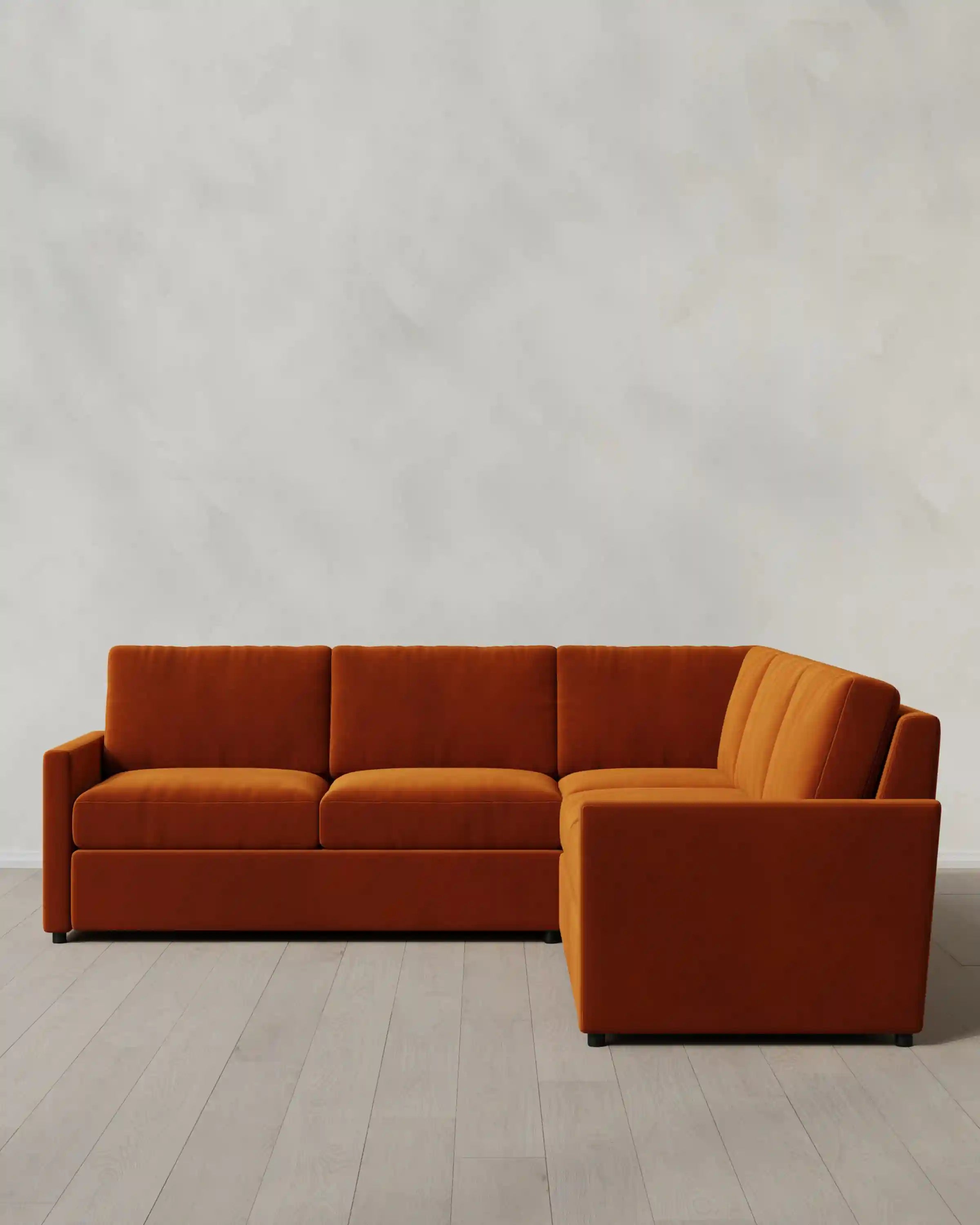 Brennan L Sectional in Performance Velvet