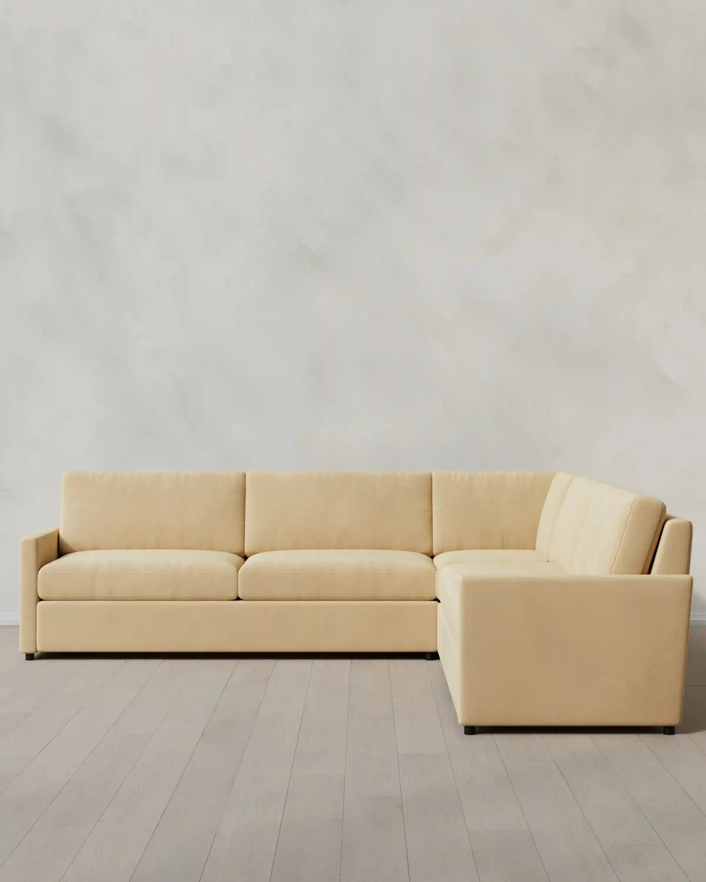 Brennan L Sectional in Performance Velvet