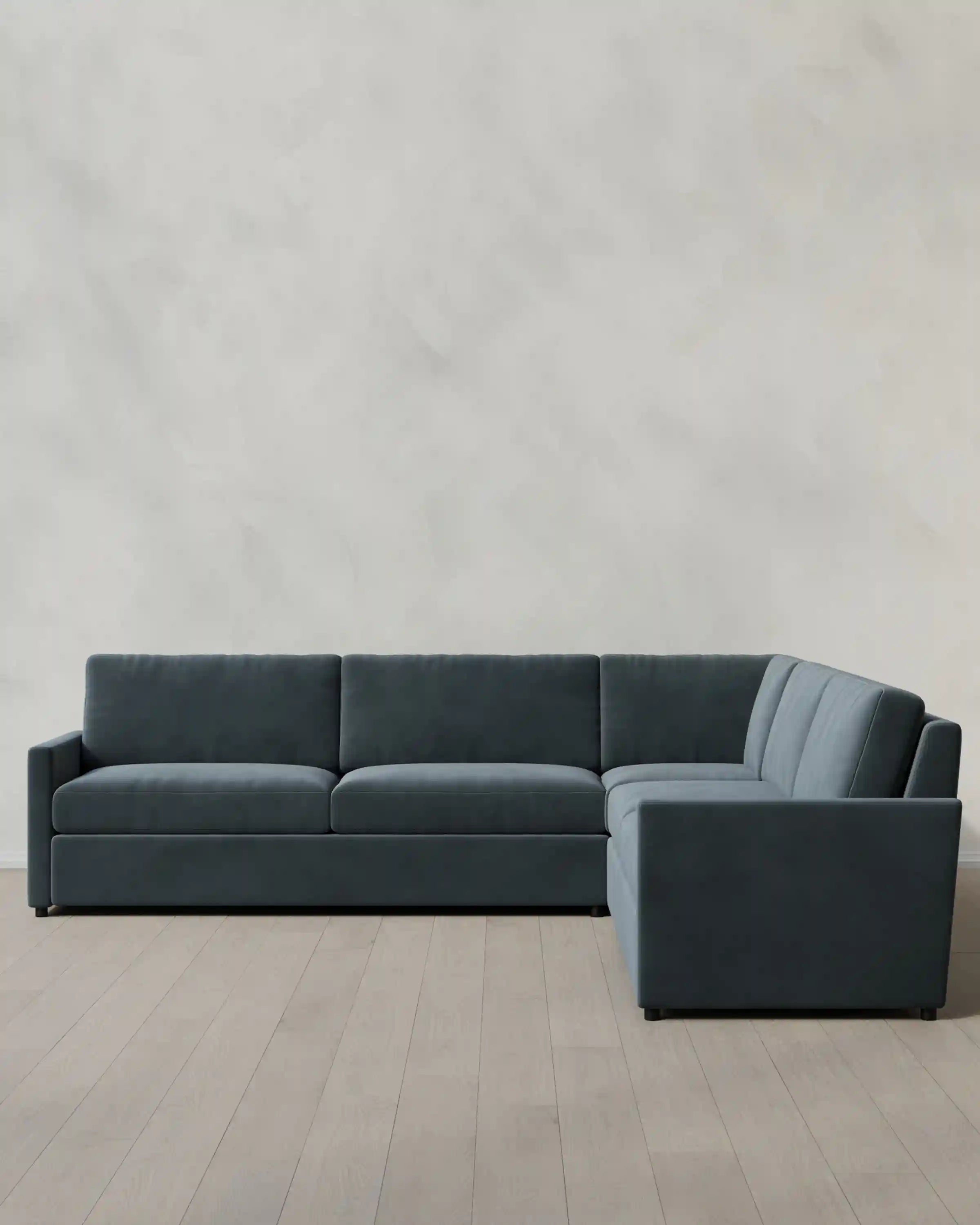 Brennan L Sectional in Performance Velvet