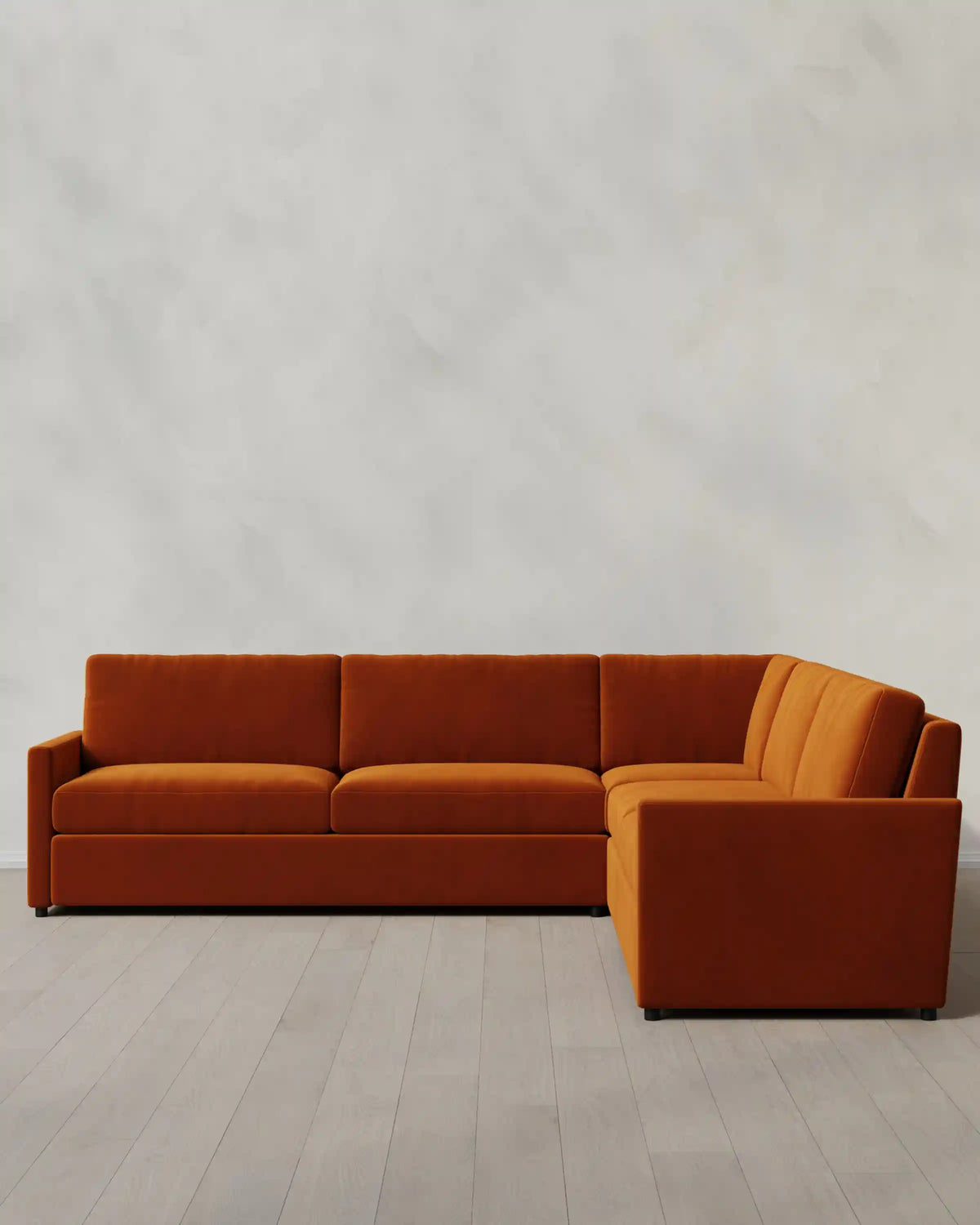 Brennan L Sectional in Performance Velvet